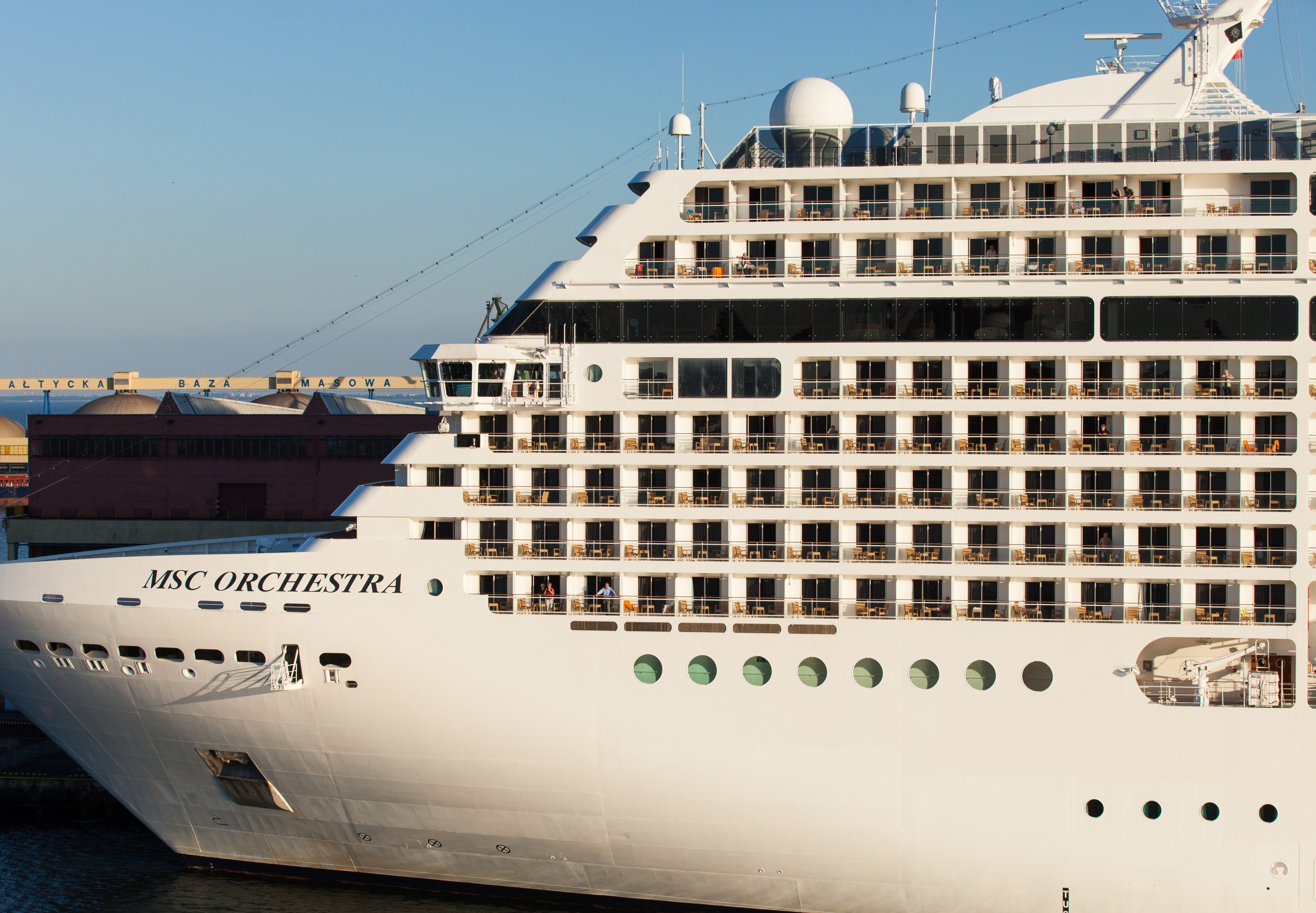 MSC Orchestra ship in Gdynia, Poland, Baltic sea, June 2014, photo 2/2