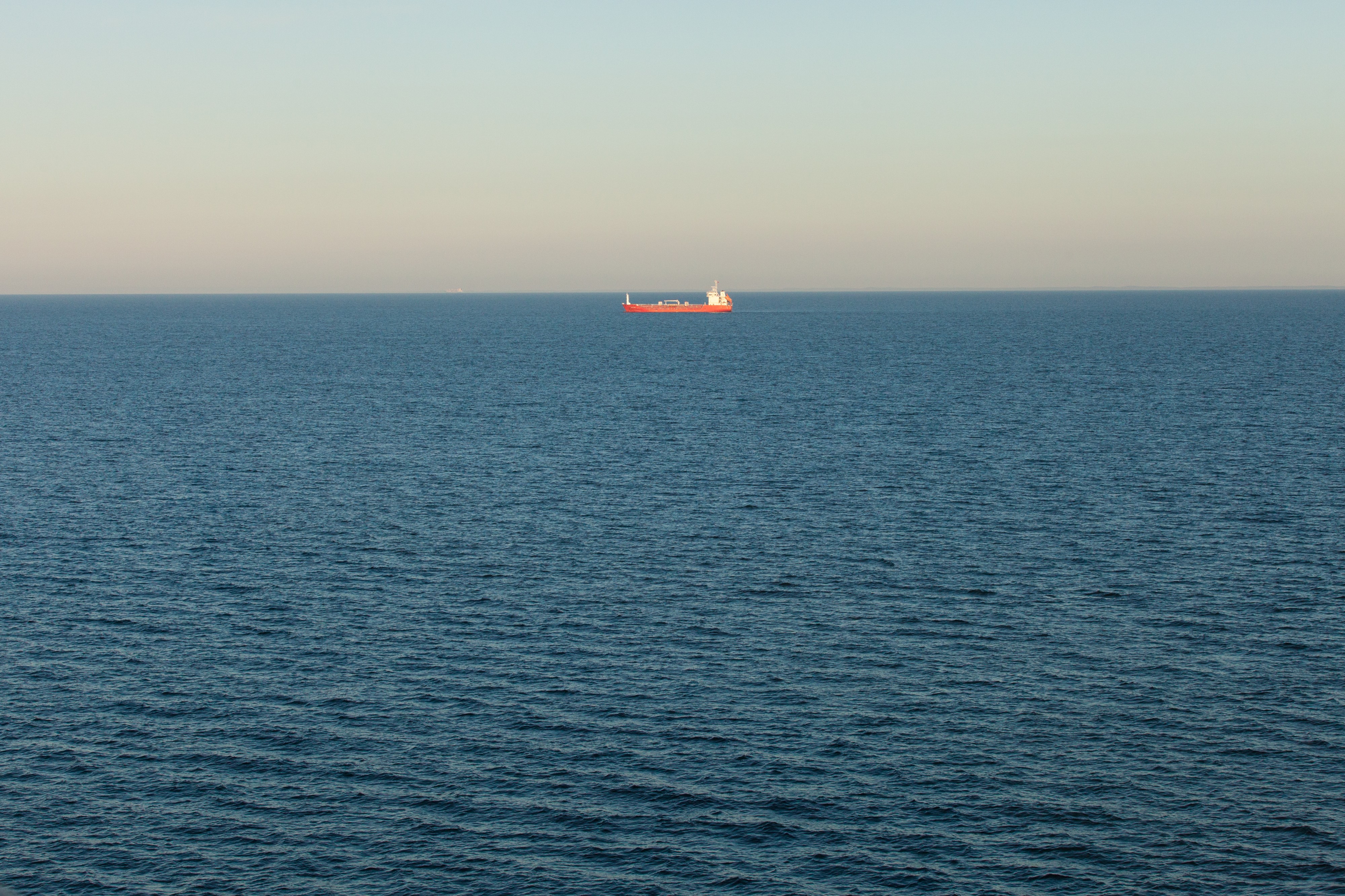 a ship in the Baltic sea in June 2014