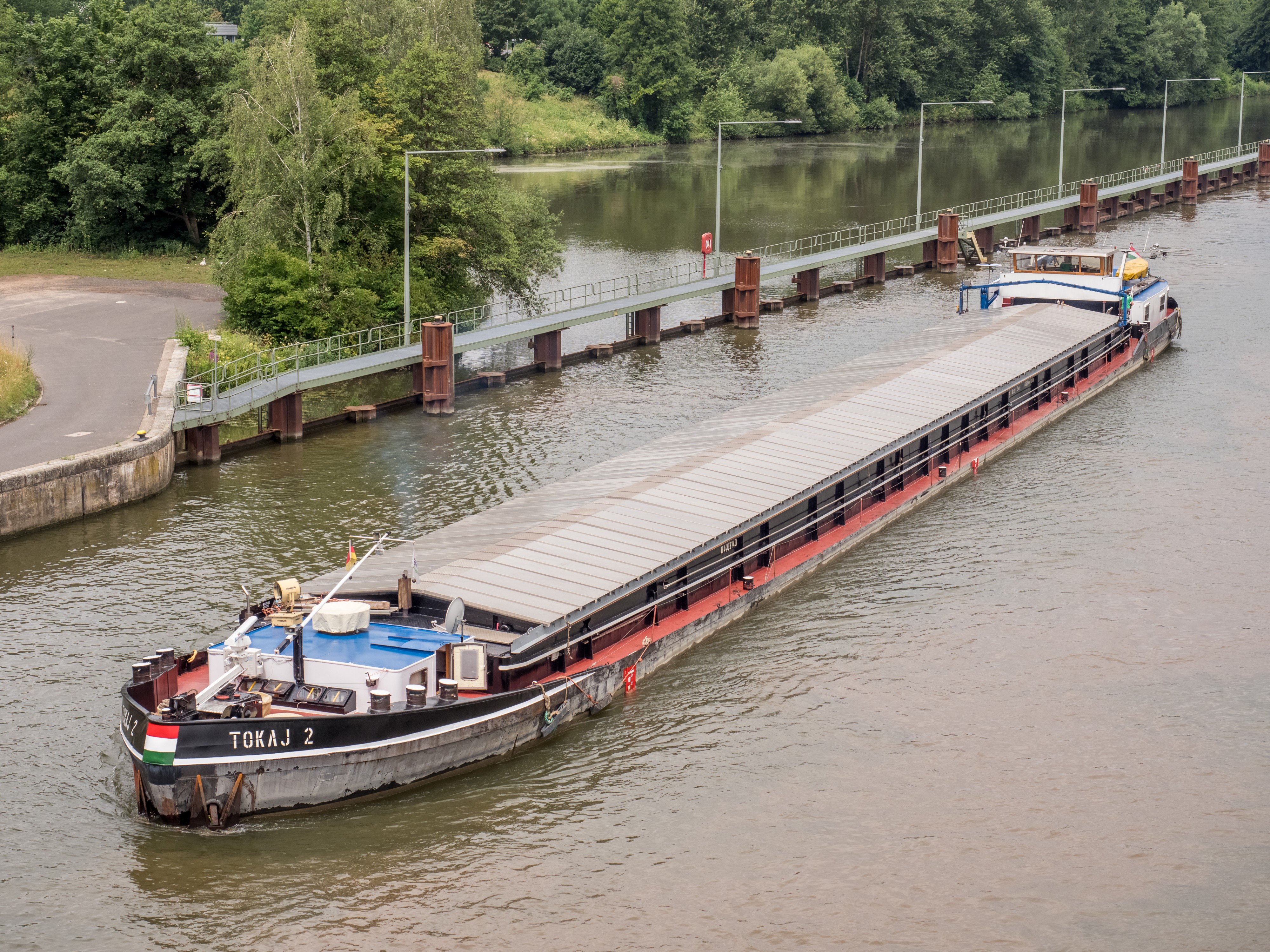 Bamberg Schleuse Schiff Tokaj 2 17RM0771