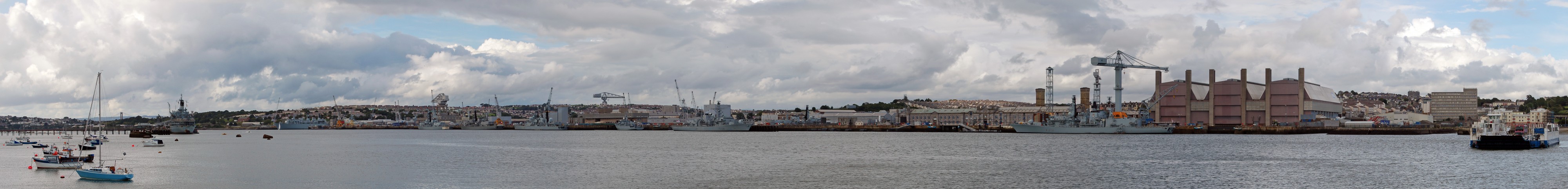 Devonport dockyard from Torpoint ferry