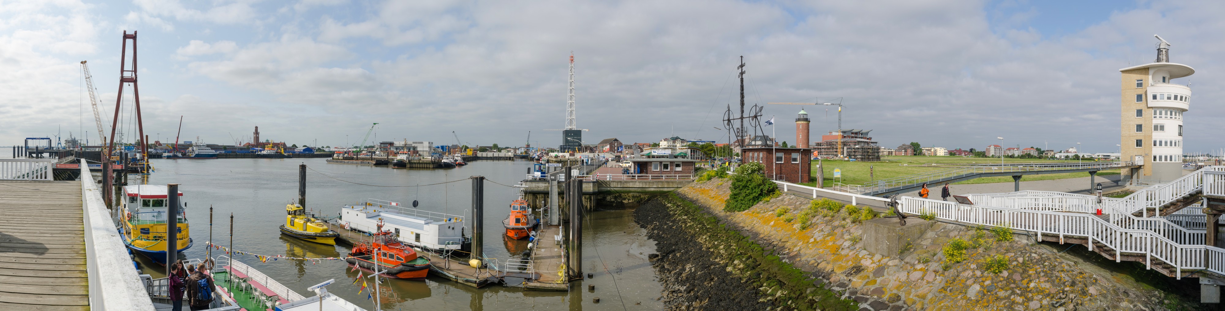 Panorama Hafen Cuxhaven Alte Liebe 2013