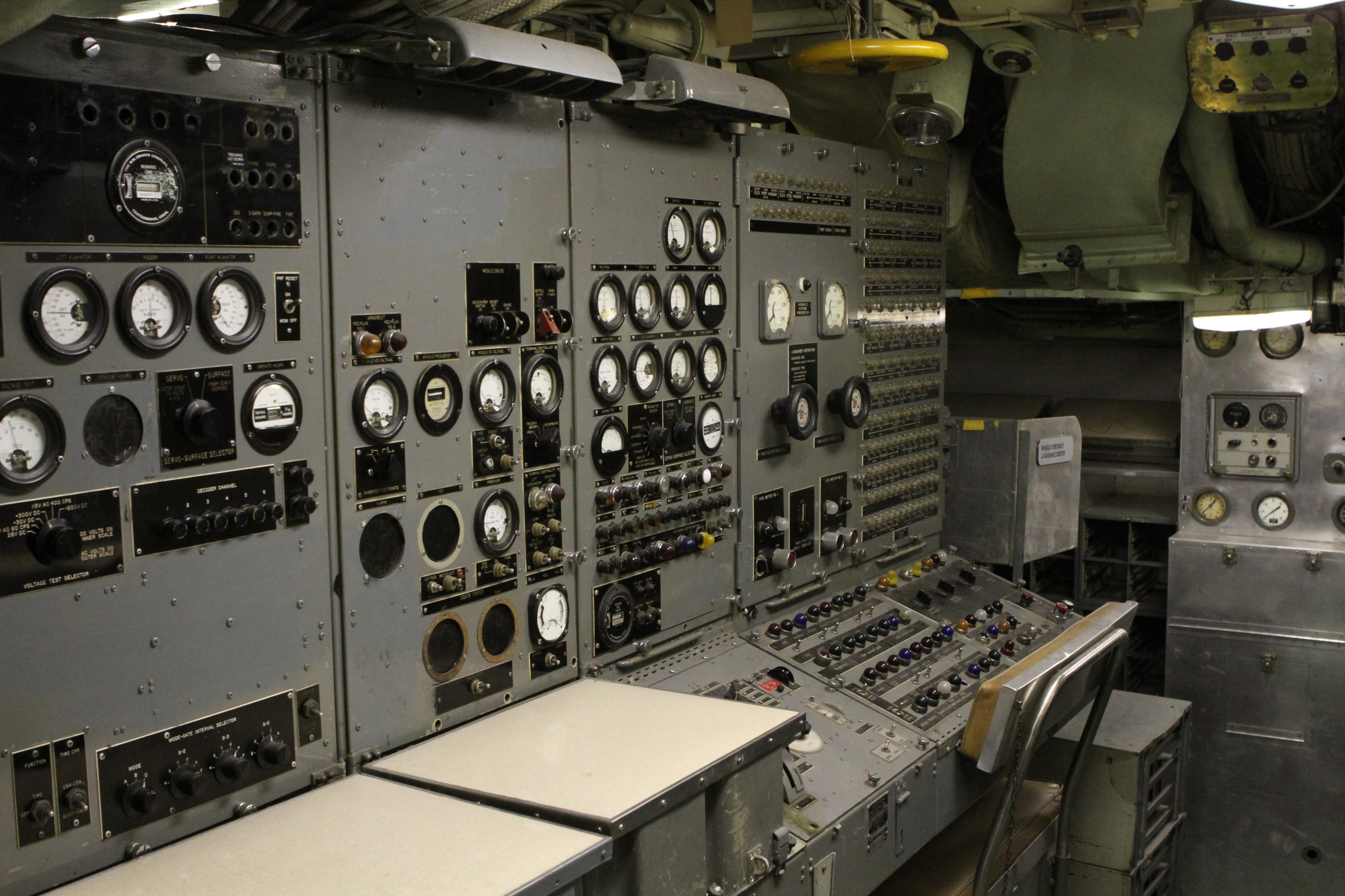 USS Growler SSG577 - control panels