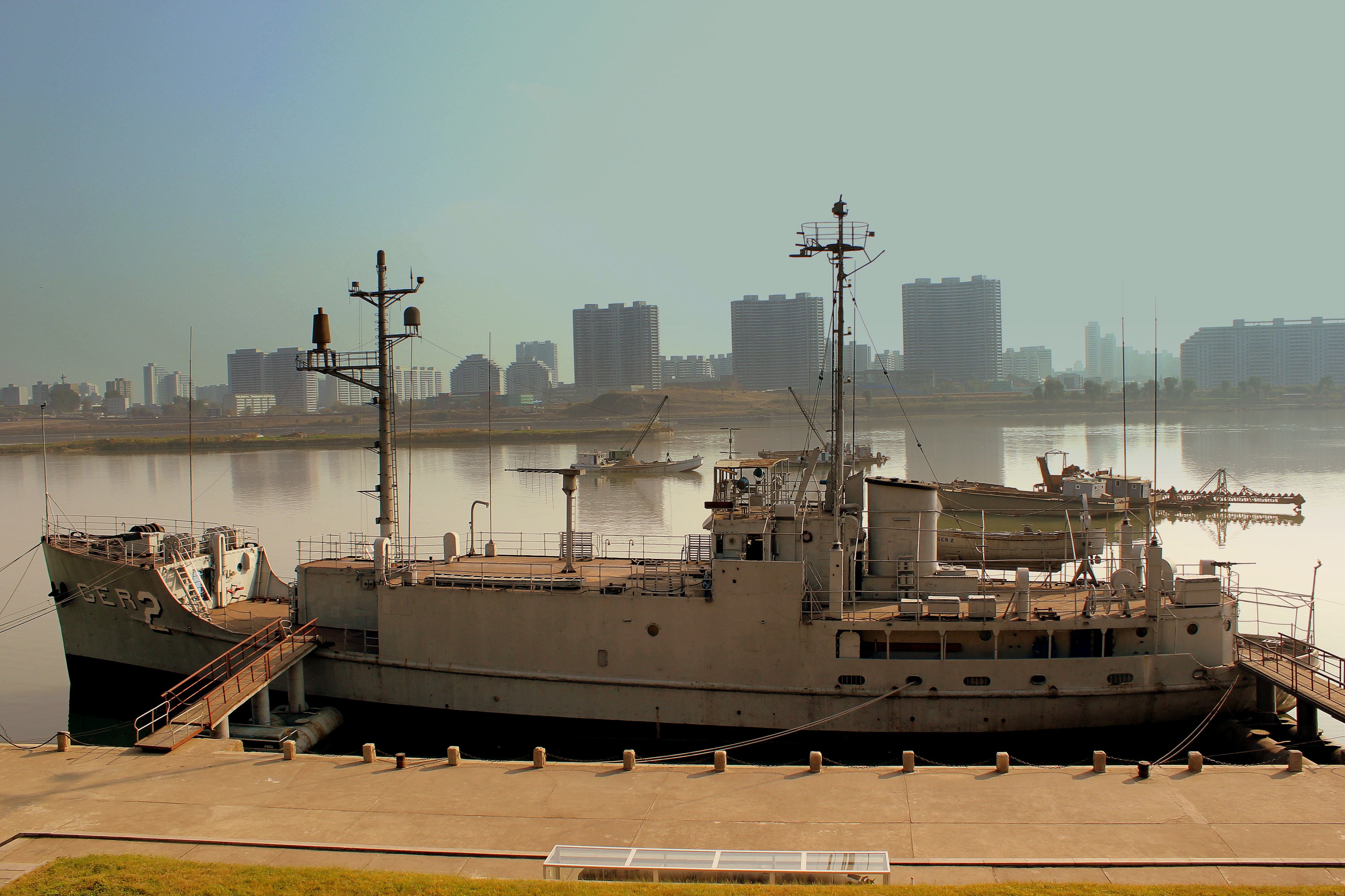 USS Pueblo (AGER-2) in Pyongyang - October 2012