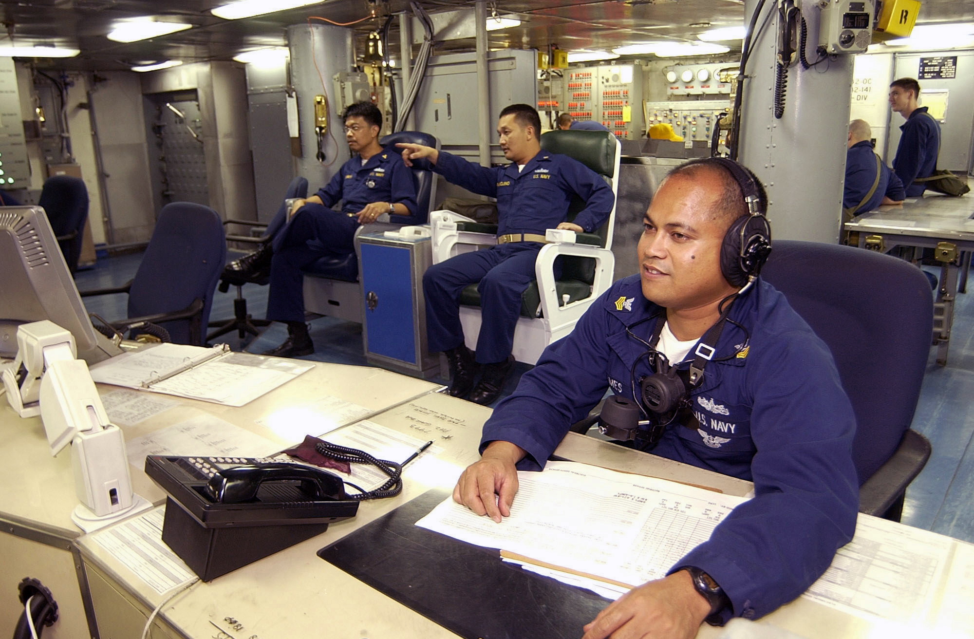 US Navy 021210-N-4142G-045 Load Center Dispatch Watch