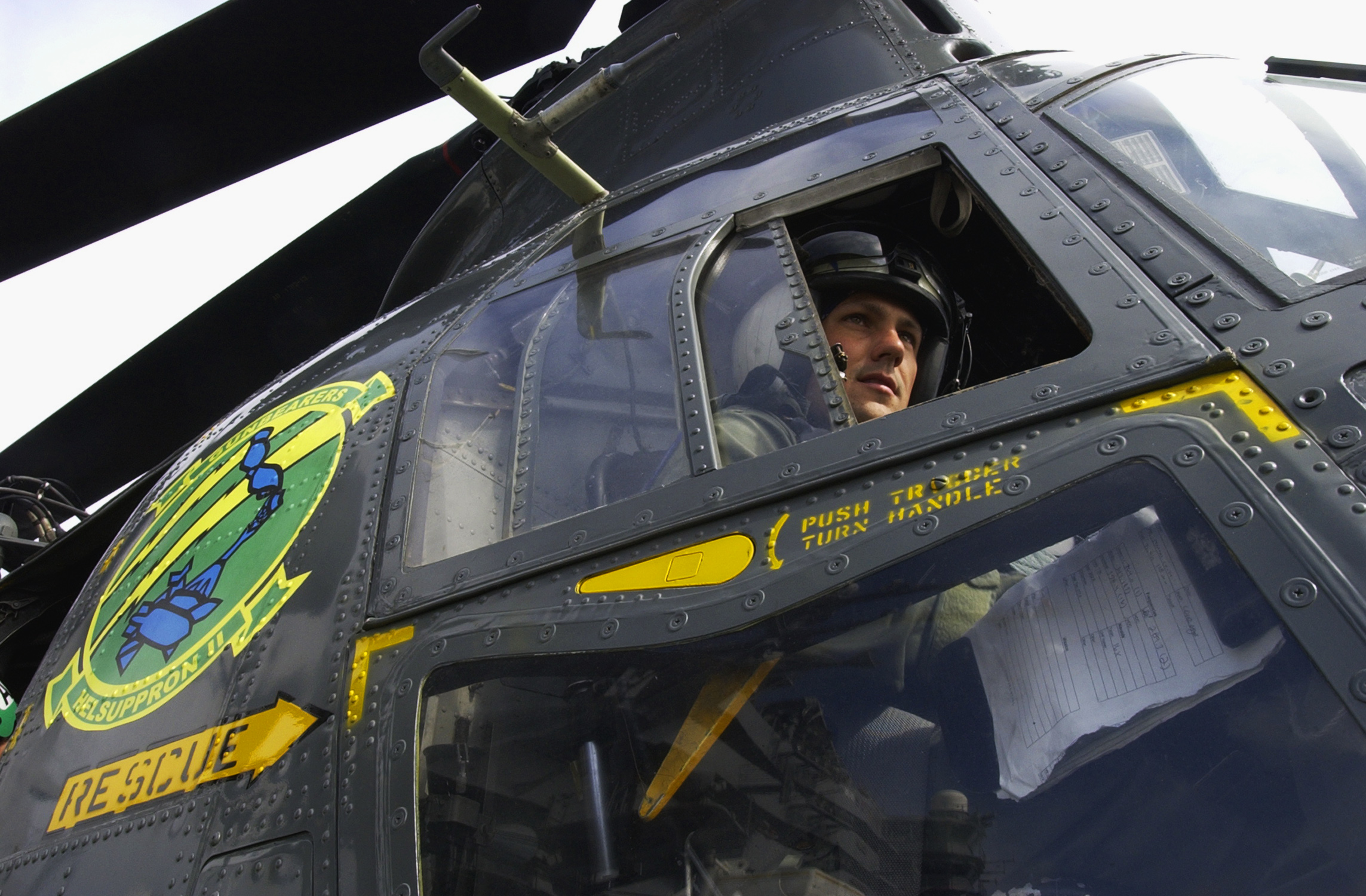 US Navy 030922-N-6217R-040 Lt. Trapper Ballard conducts pre-launch checks