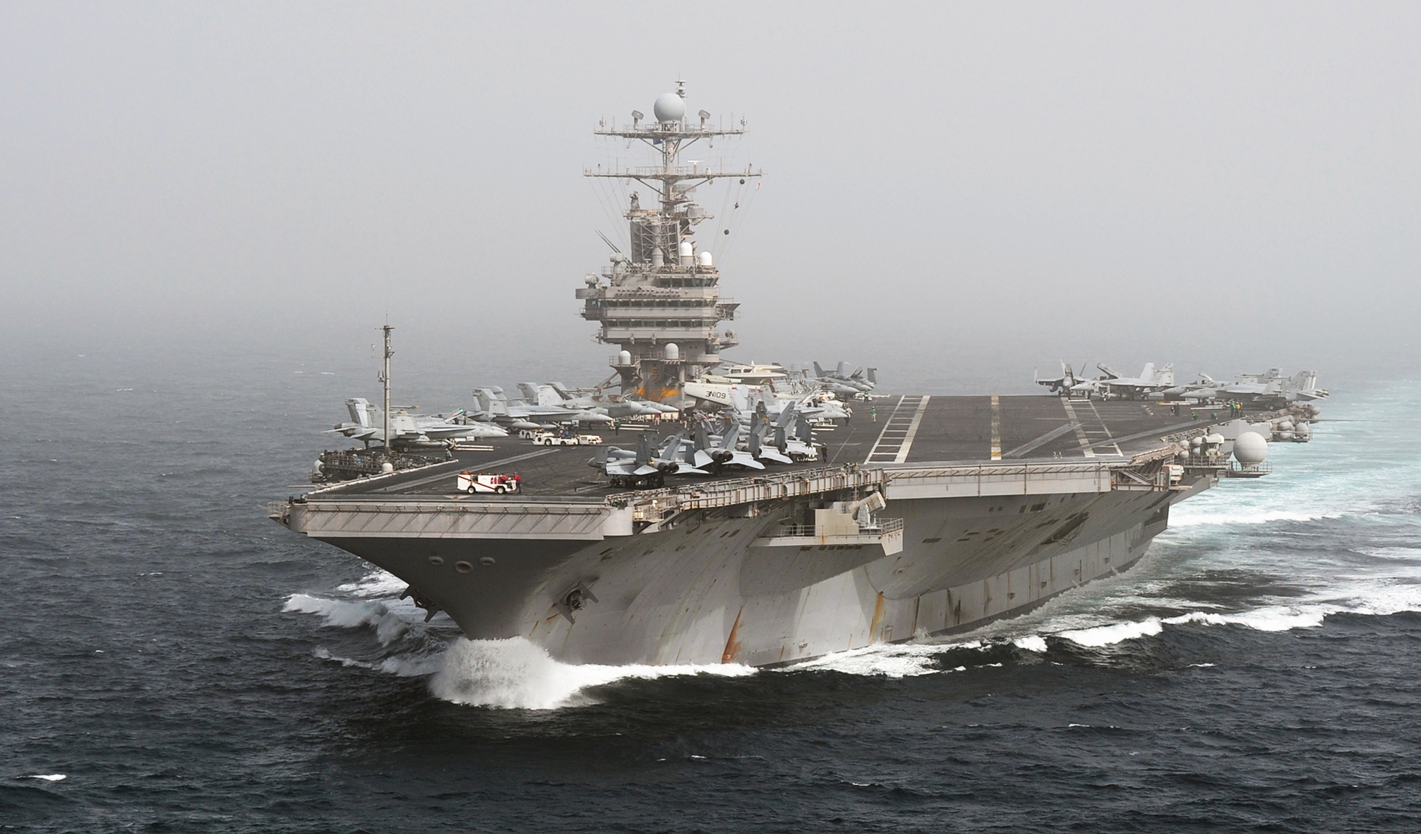 US Navy 101205-N-4856N-164 The aircraft carrier USS Abraham Lincoln (CVN 72) transits the Arabian Sea