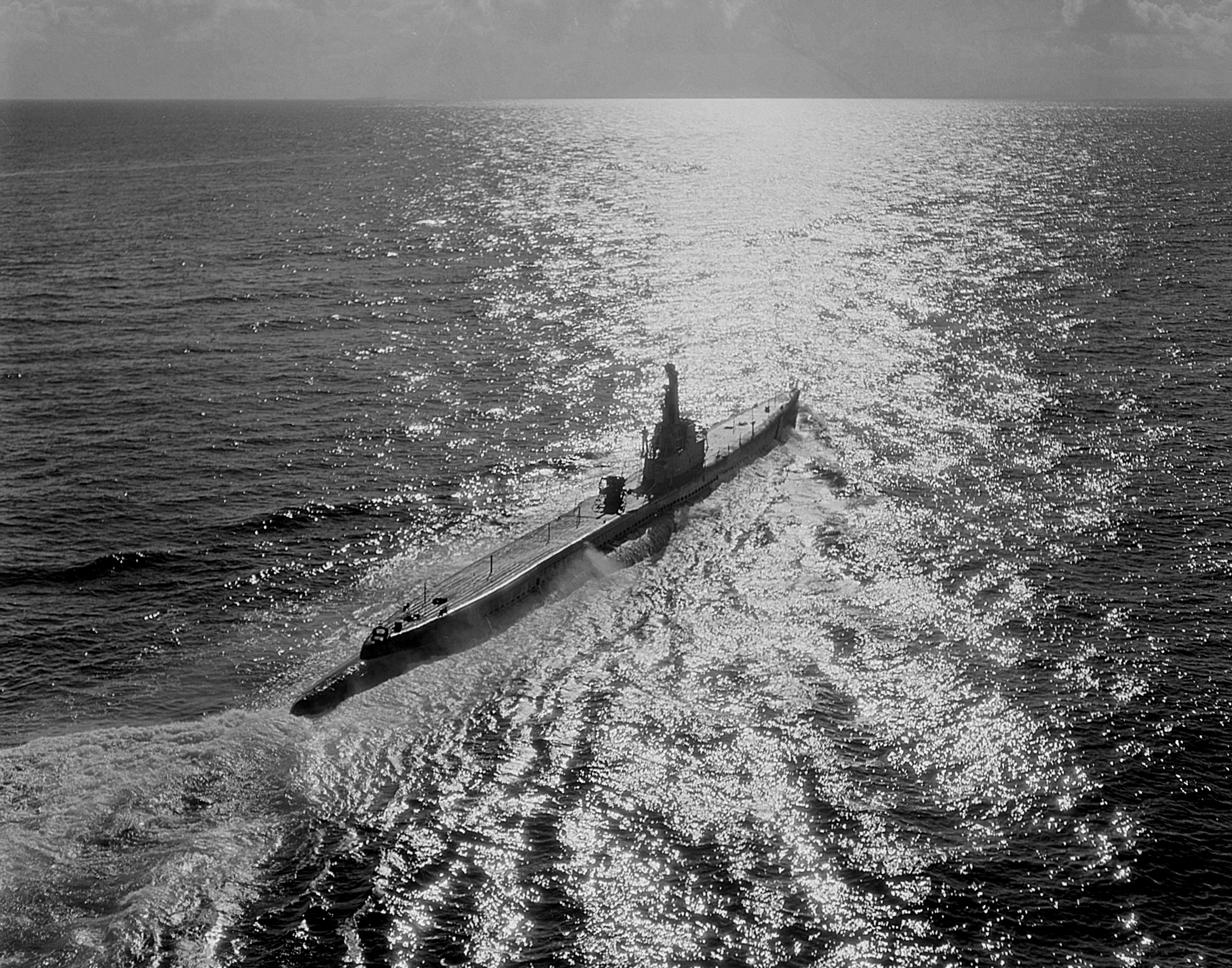 USS Barb (SS-220) off Pearl Harbor June 1945