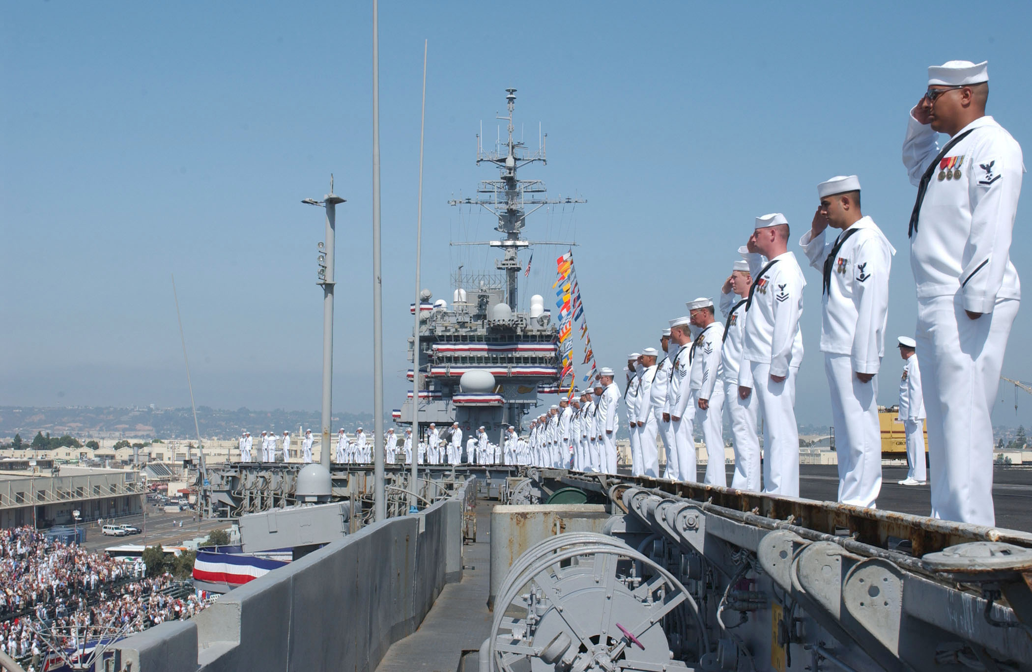 USS Constellation decommissioning ceramony