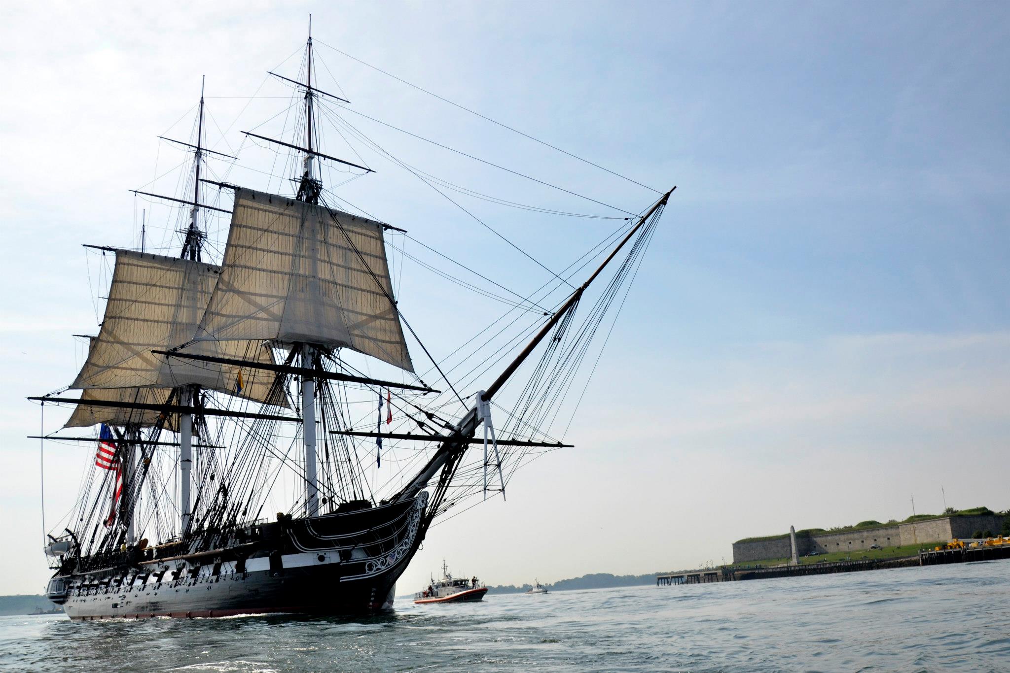 USS Constitution underway, August 19, 2012 by Castle Island