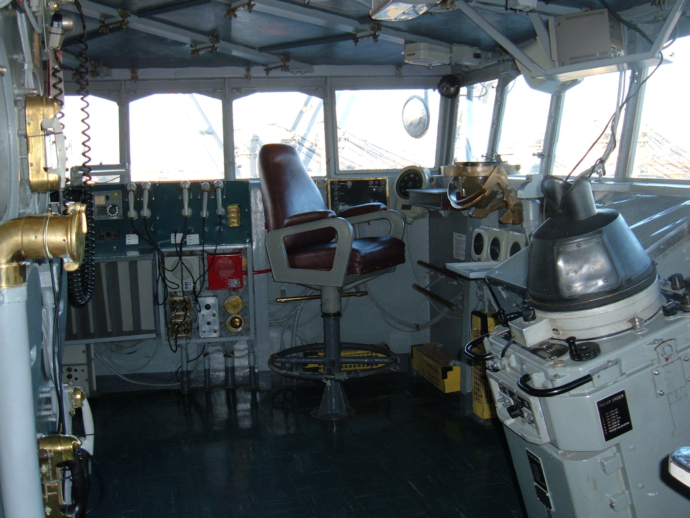 USS Hornet (CV-12) bridge