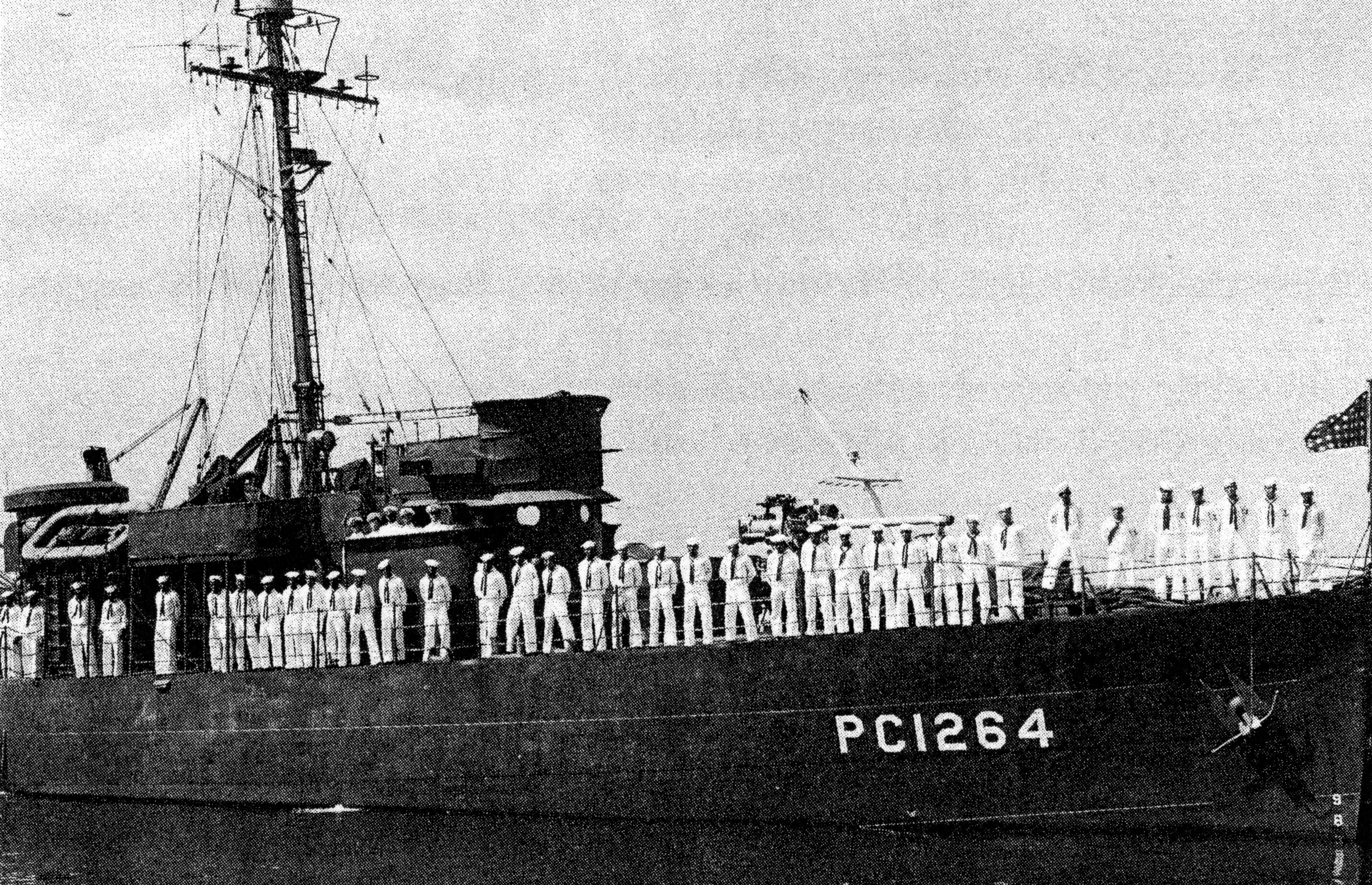 USS PC-1264 in port
