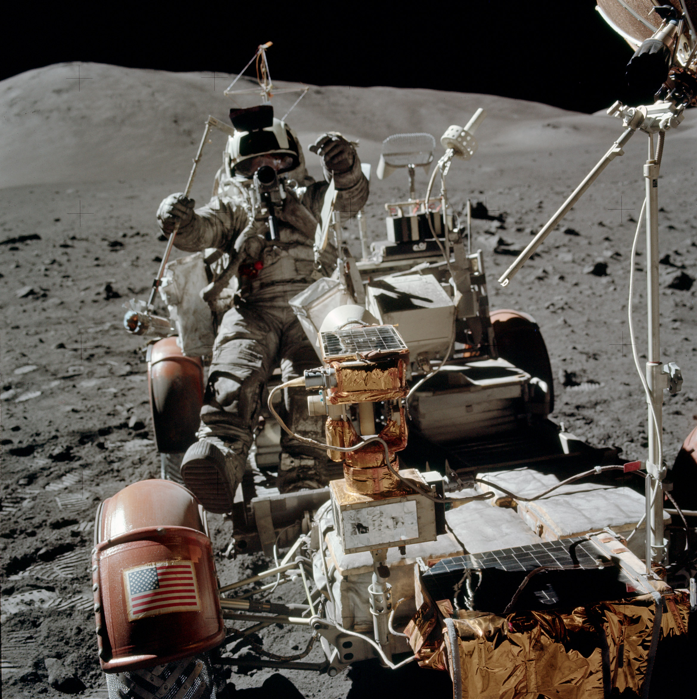Apollo 17 Lunar Roving vehicle AS17-134-20453HR