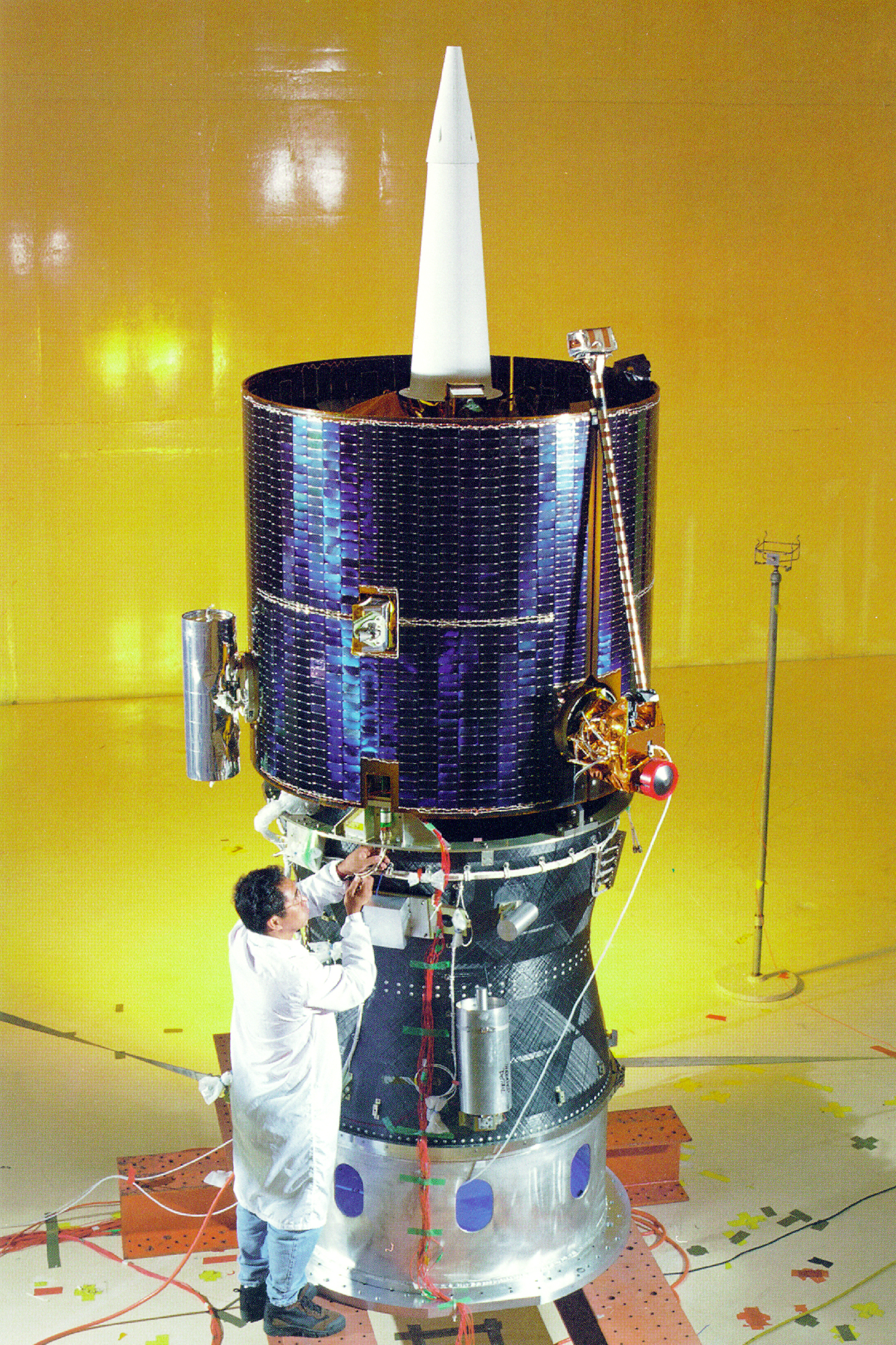 Lunar Prospector in Clean Room - GPN-2000-001543