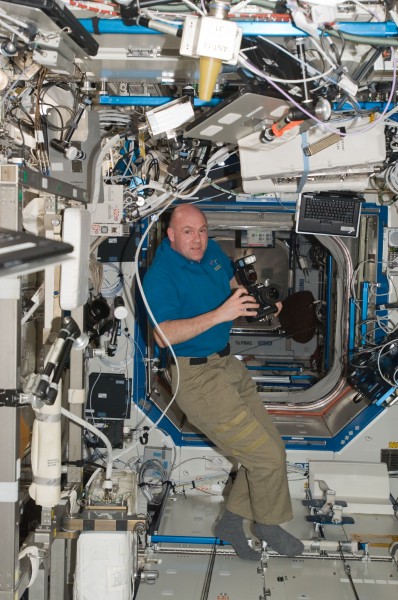André Kuipers aboard the ISS