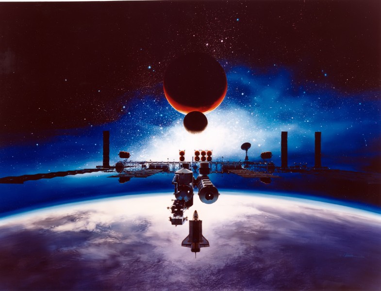 Artist's Conception of Space Station Freedom - GPN-2003-00092