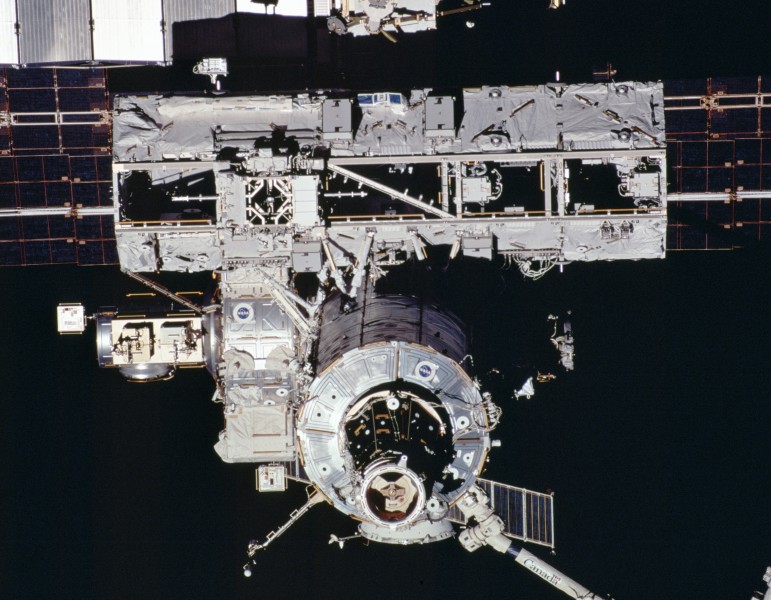 ISS after installation of S0 Truss element