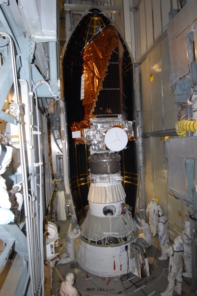 Kepler space telescope on its Delta II third stage