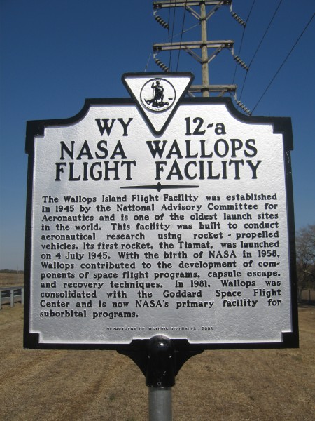 NASA Wallops Flight Facility historical marker 01