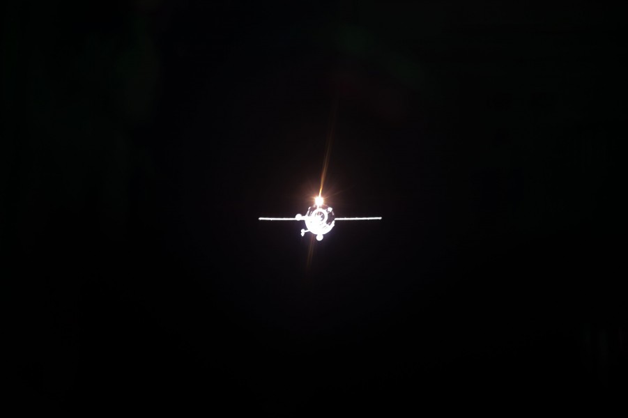 Progress M-08M approaches the ISS 2