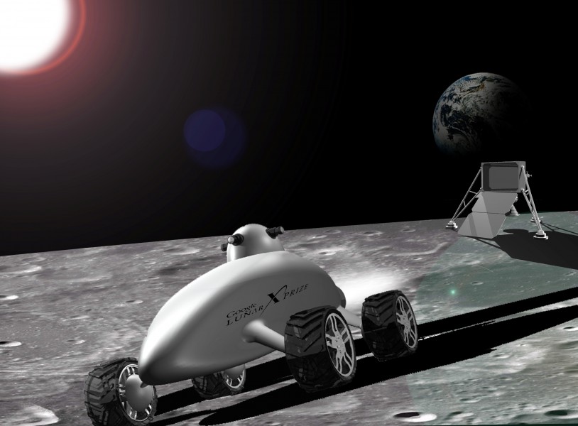 Selena 1 lander and LuRoCa 1 lunar rover