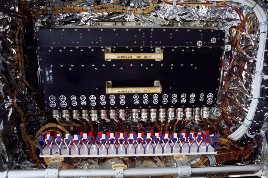 STS-109 power control unit of Hubble