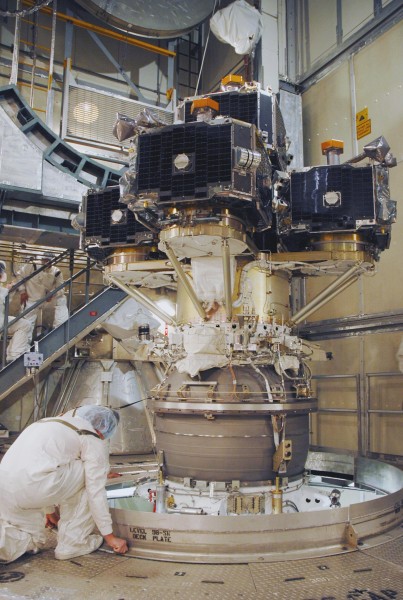 THEMIS satellites on the probe carrier on their Delta II 7925