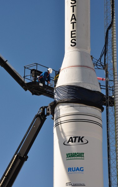Workers at the Taurus XL with Glory on board