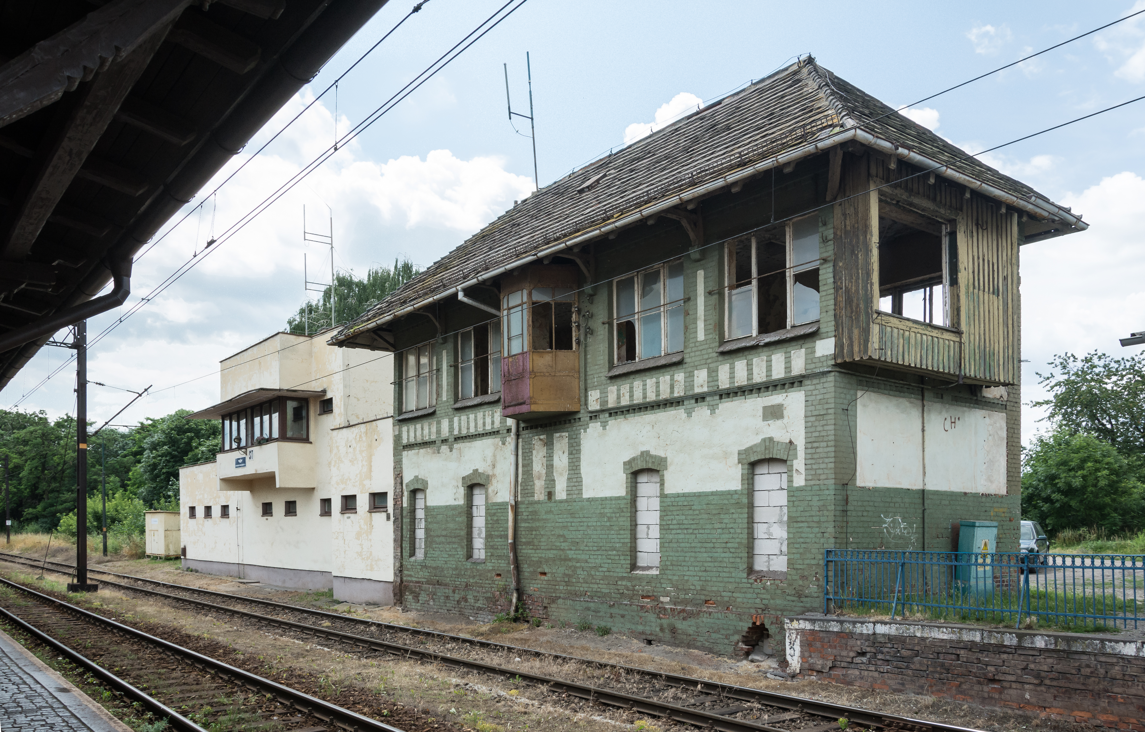 2016 Dworzec kolejowy w Strzelinie, nastawnia 1