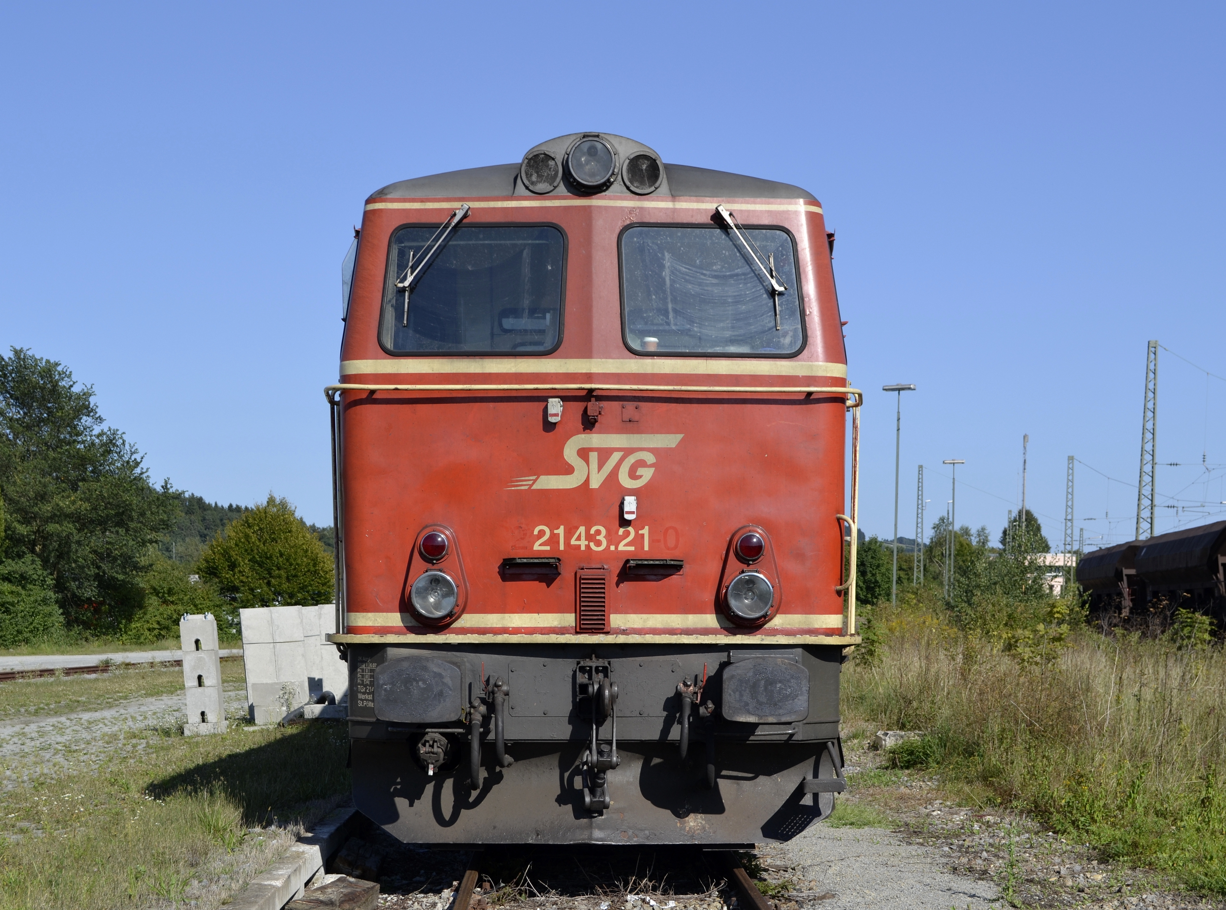 ÖBB 2143.21 der Staudenbahn in Vilshofen