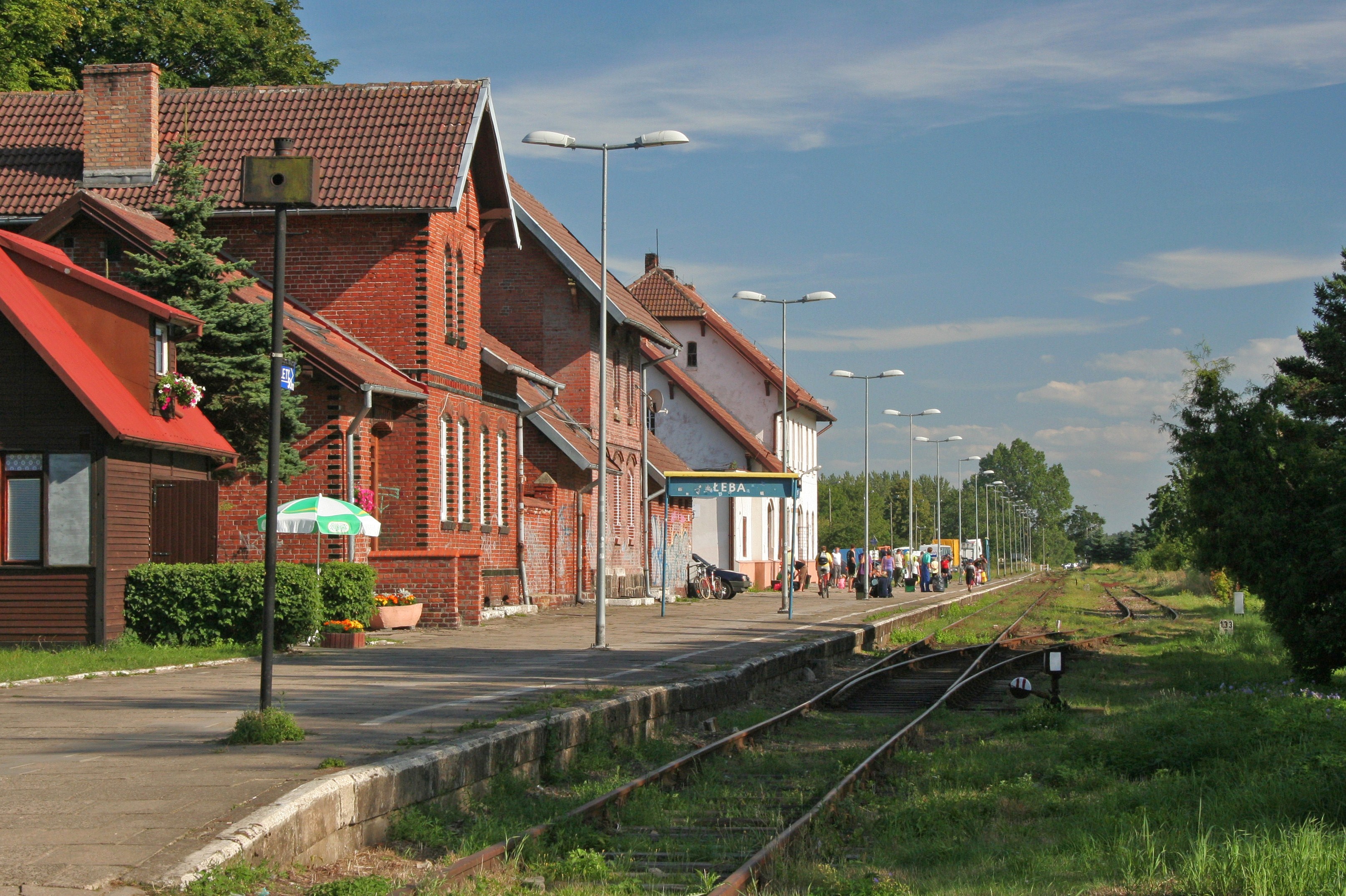 Łeba - Train station 01
