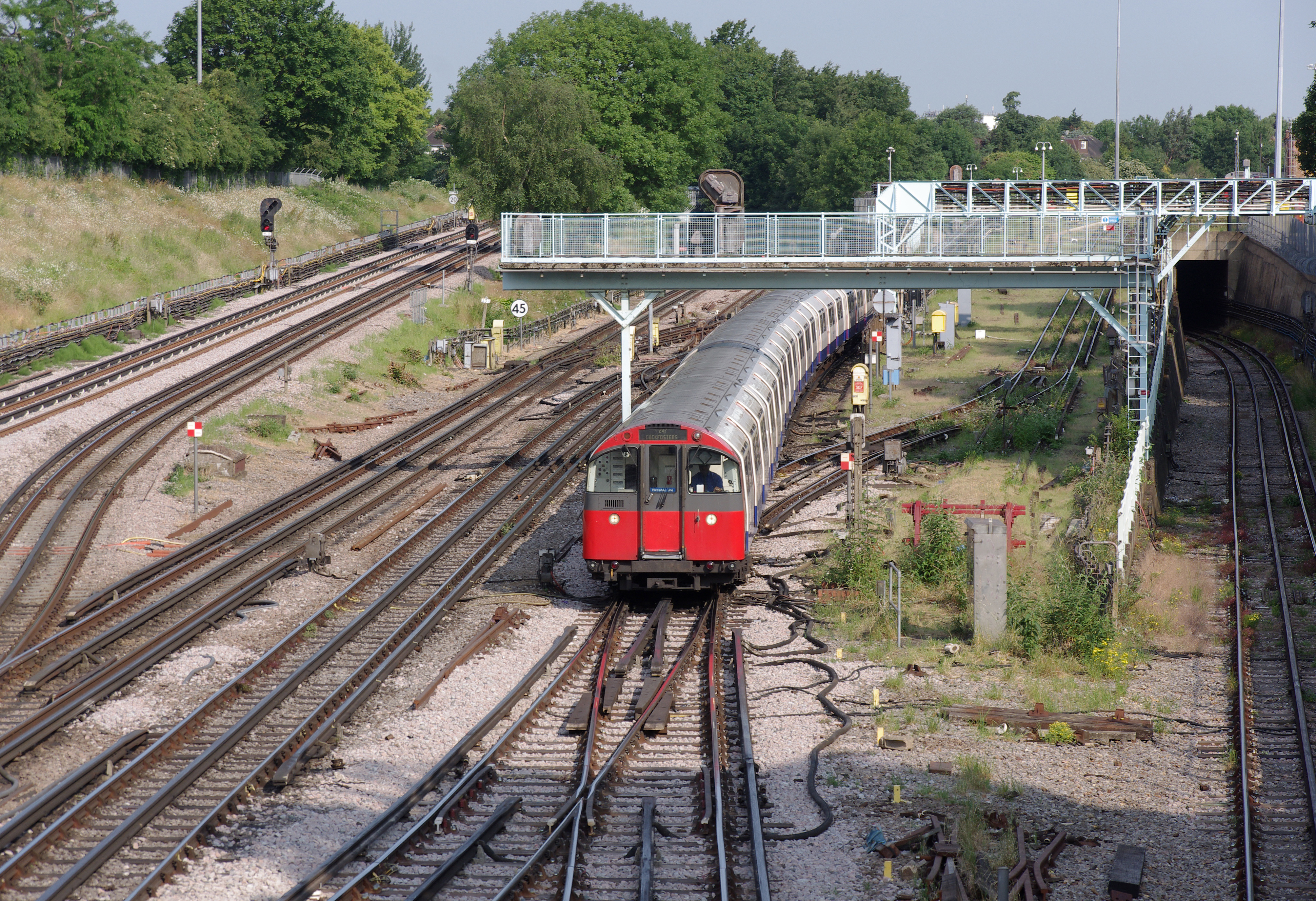 Acton Town tube station MMB 18 1973 Stock