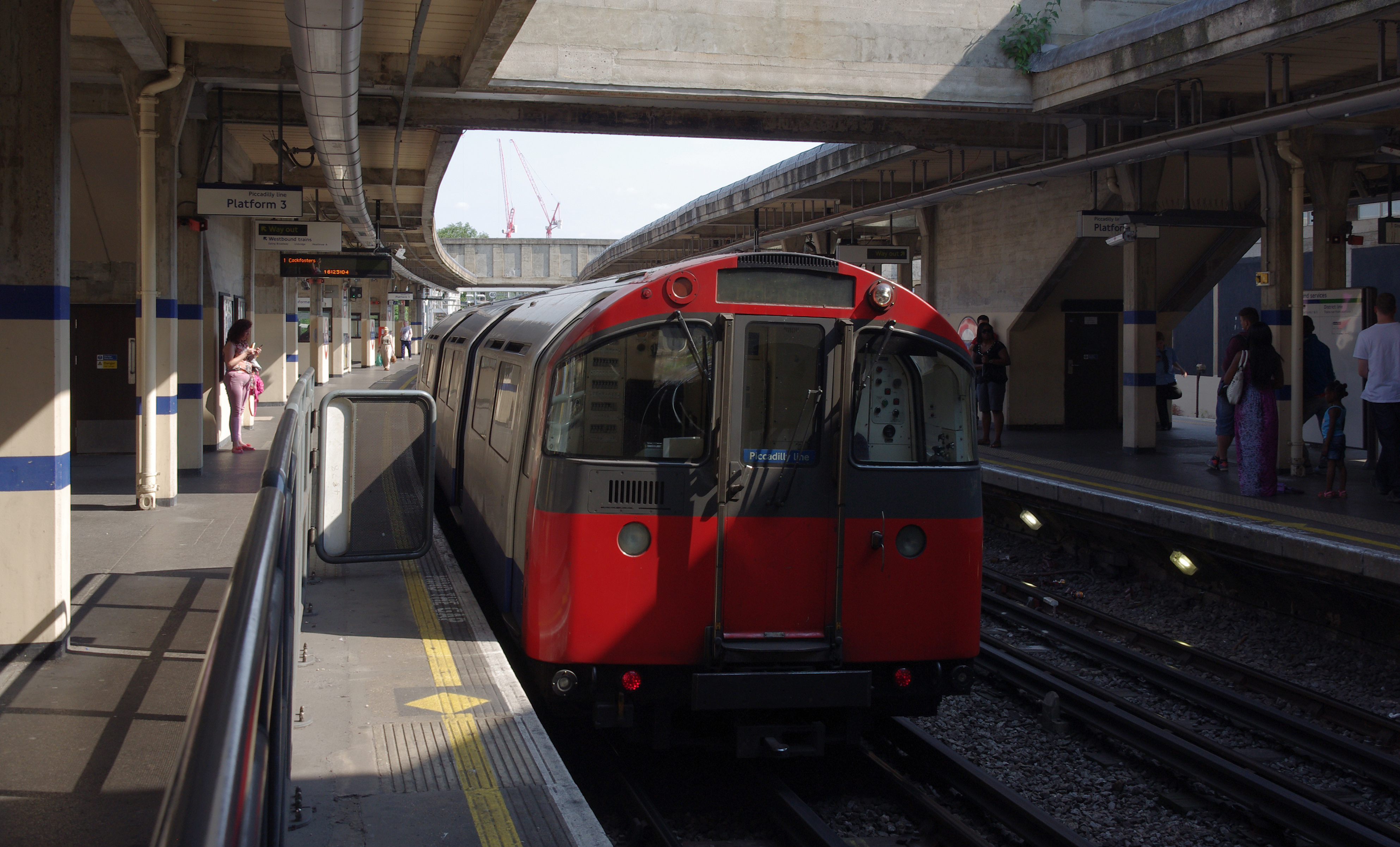 Acton Town tube station MMB 21 1973 Stock
