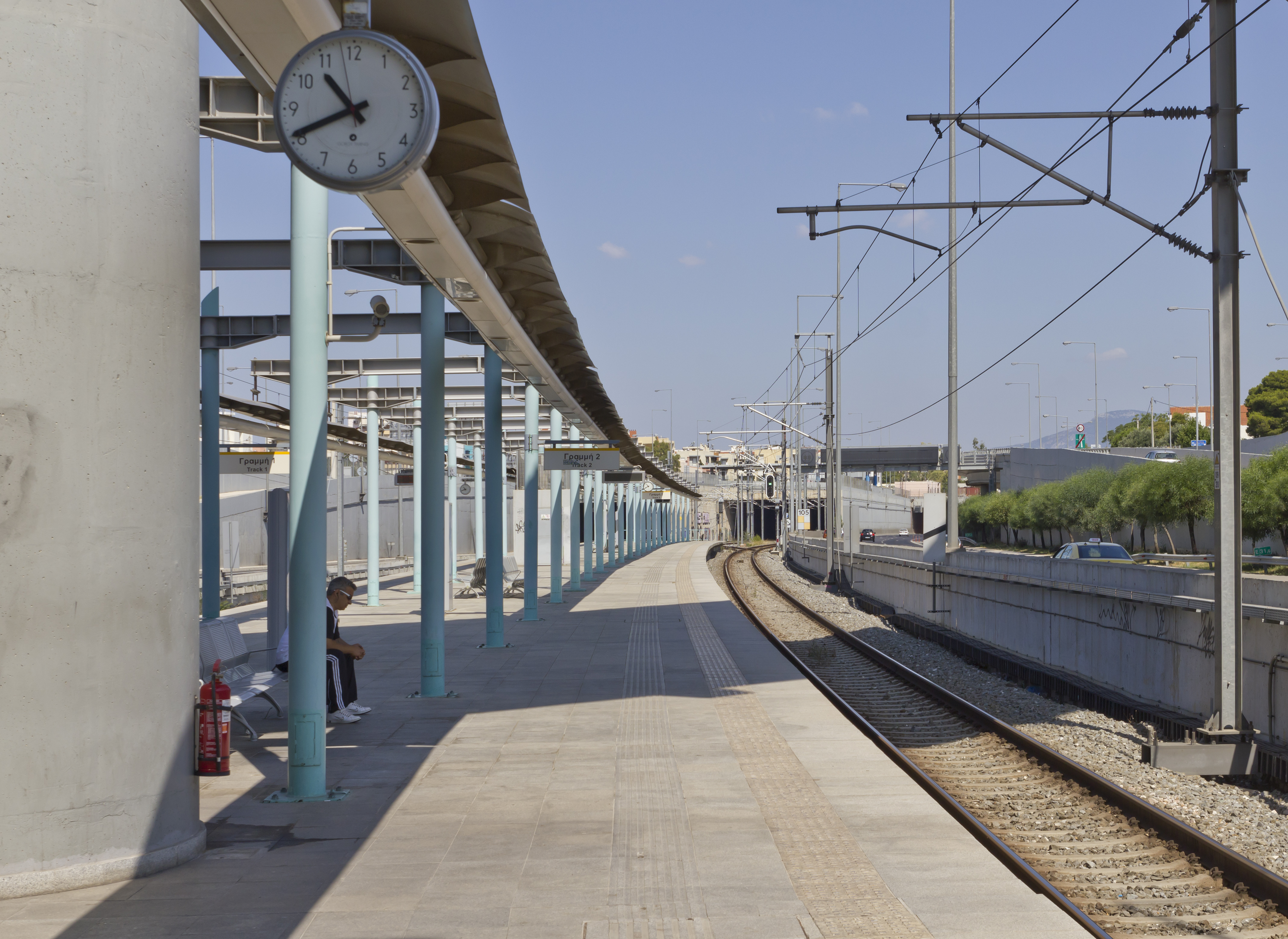 Attica 06-13 Doukissis Plakentias suburban train stop