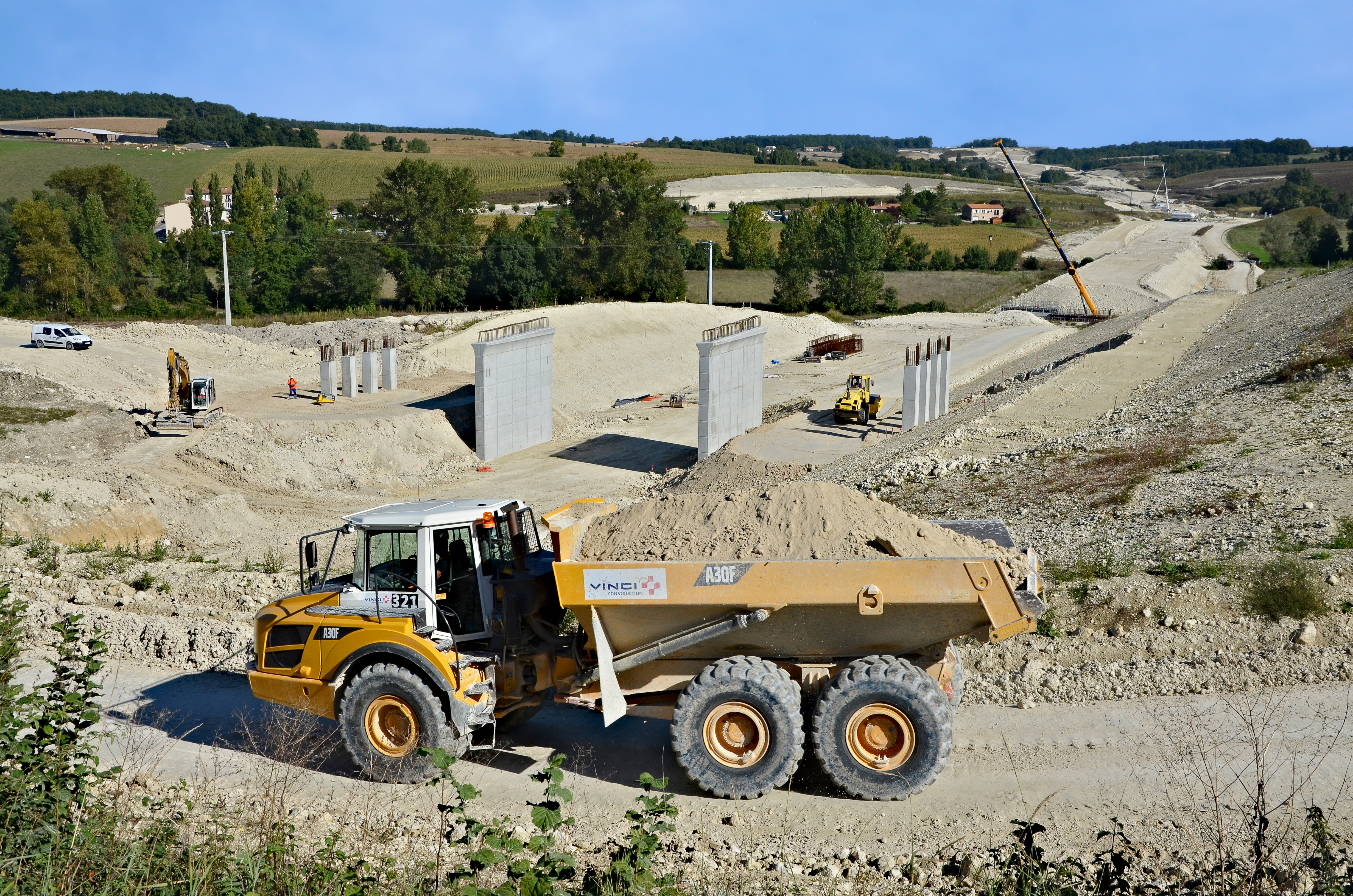 Blanzac 16-Travaux LGV sept. 2013