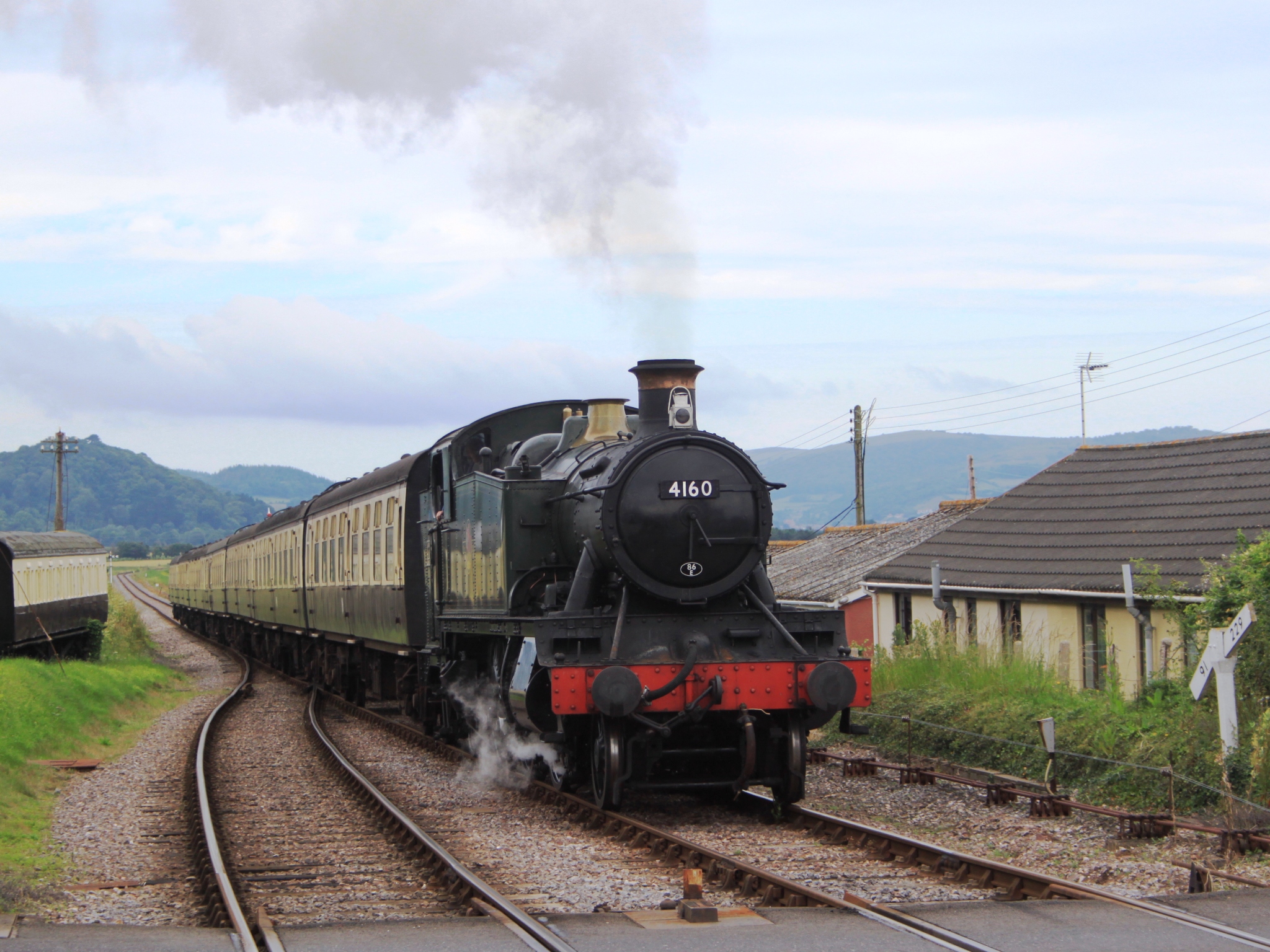 Blue Anchor 4160 arriving from Minehead
