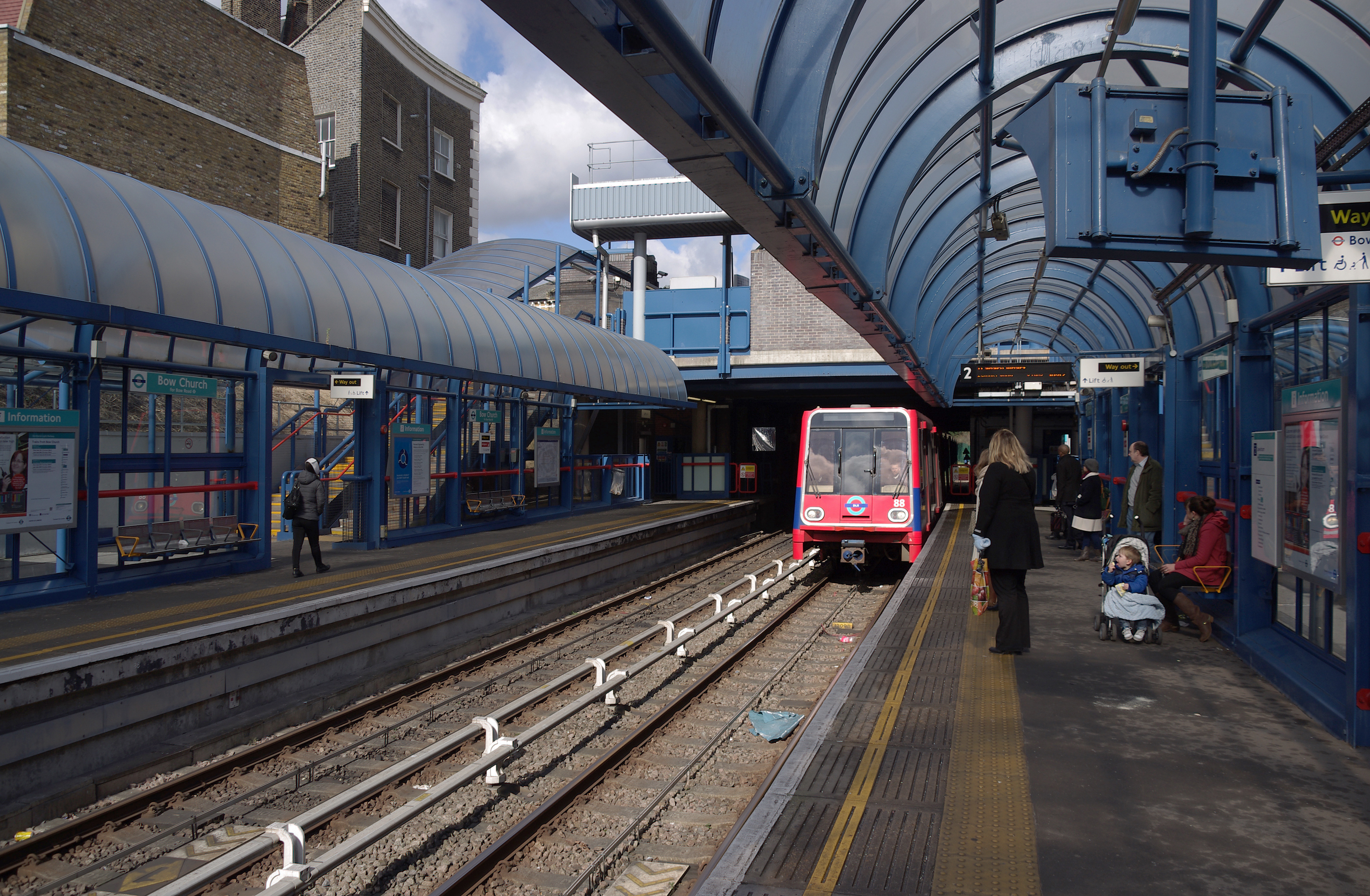 Bow Church DLR station MMB 04 88