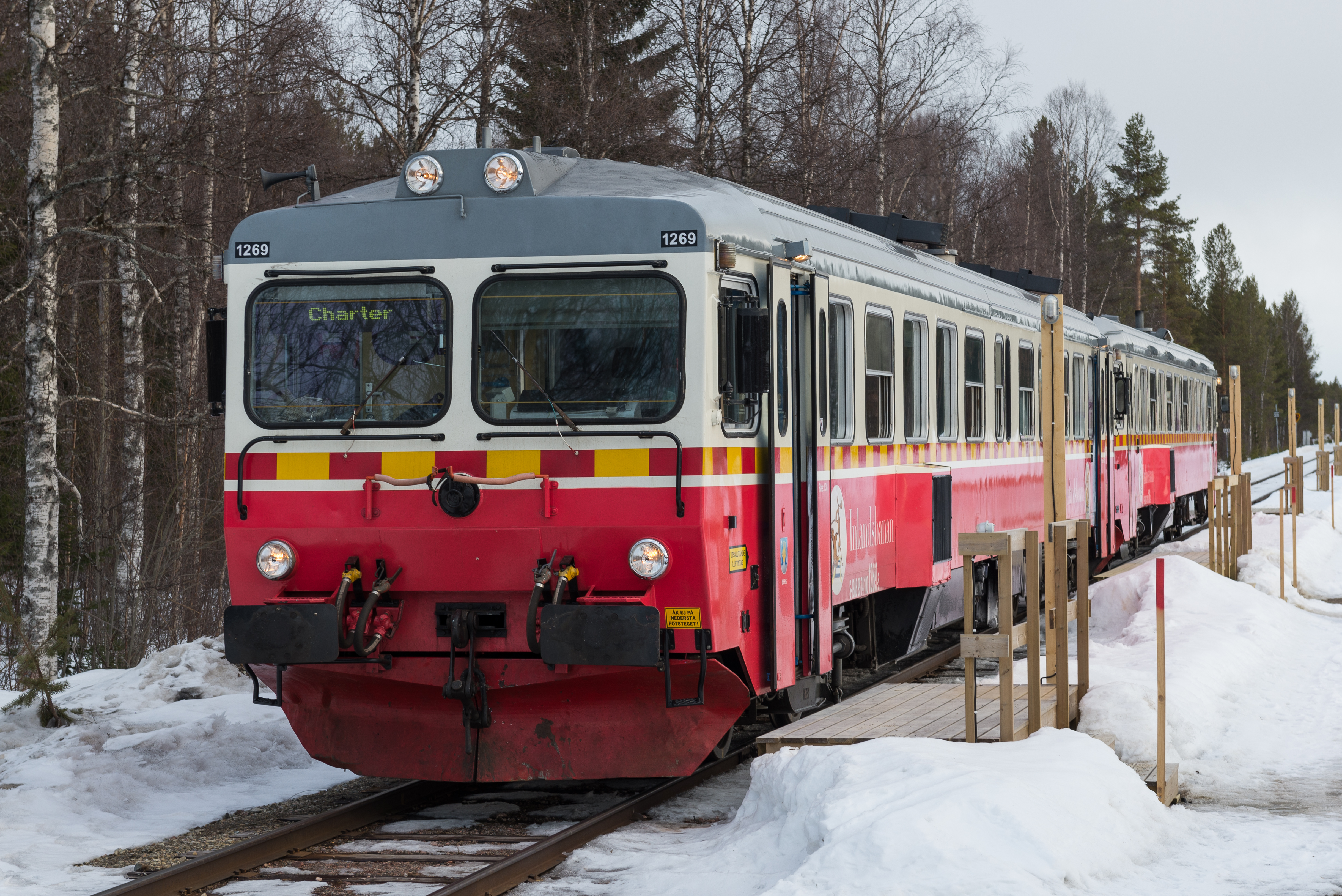 Inlandsbanan Röjan Mars 2013