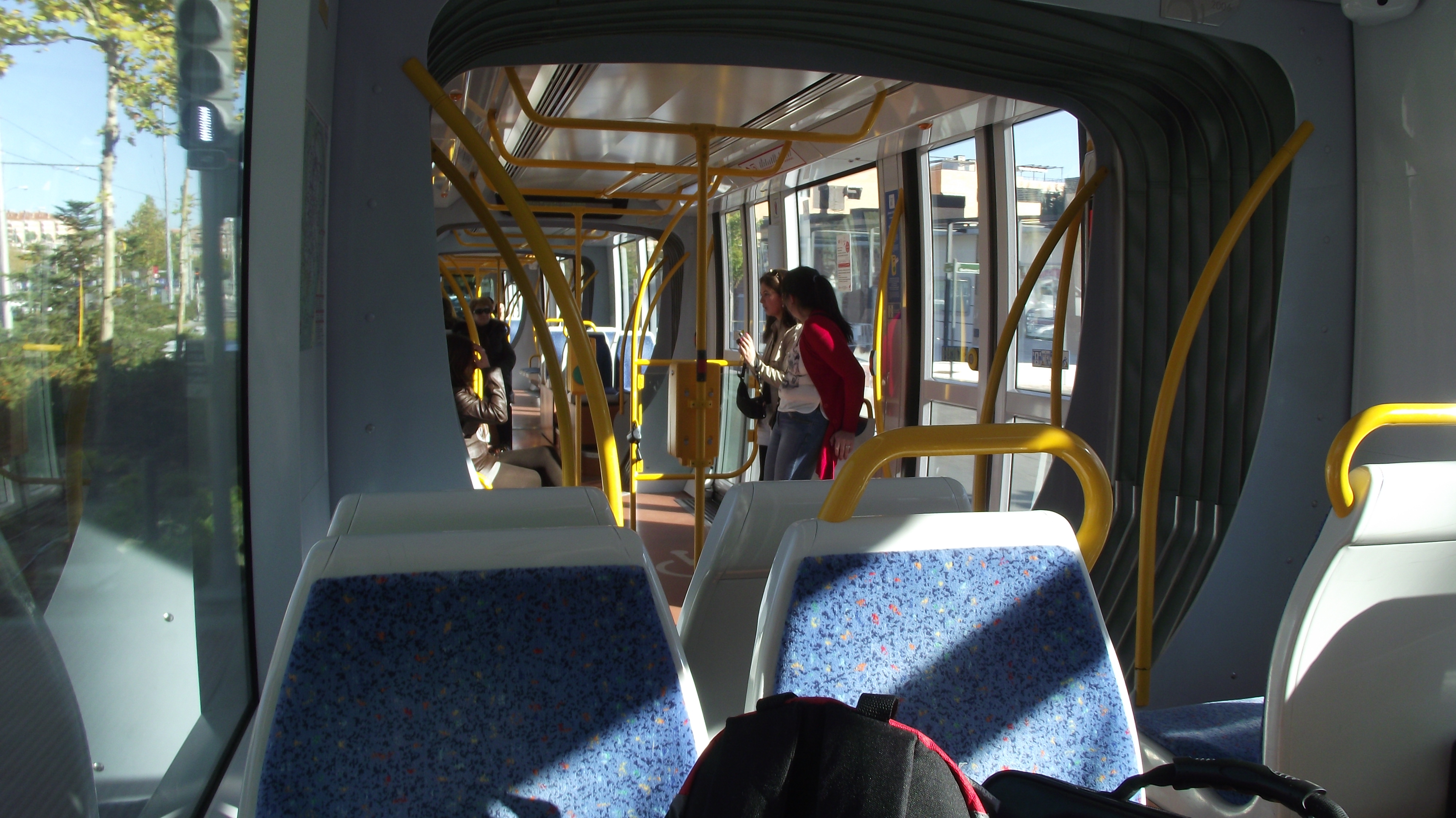 Madrid tram interior