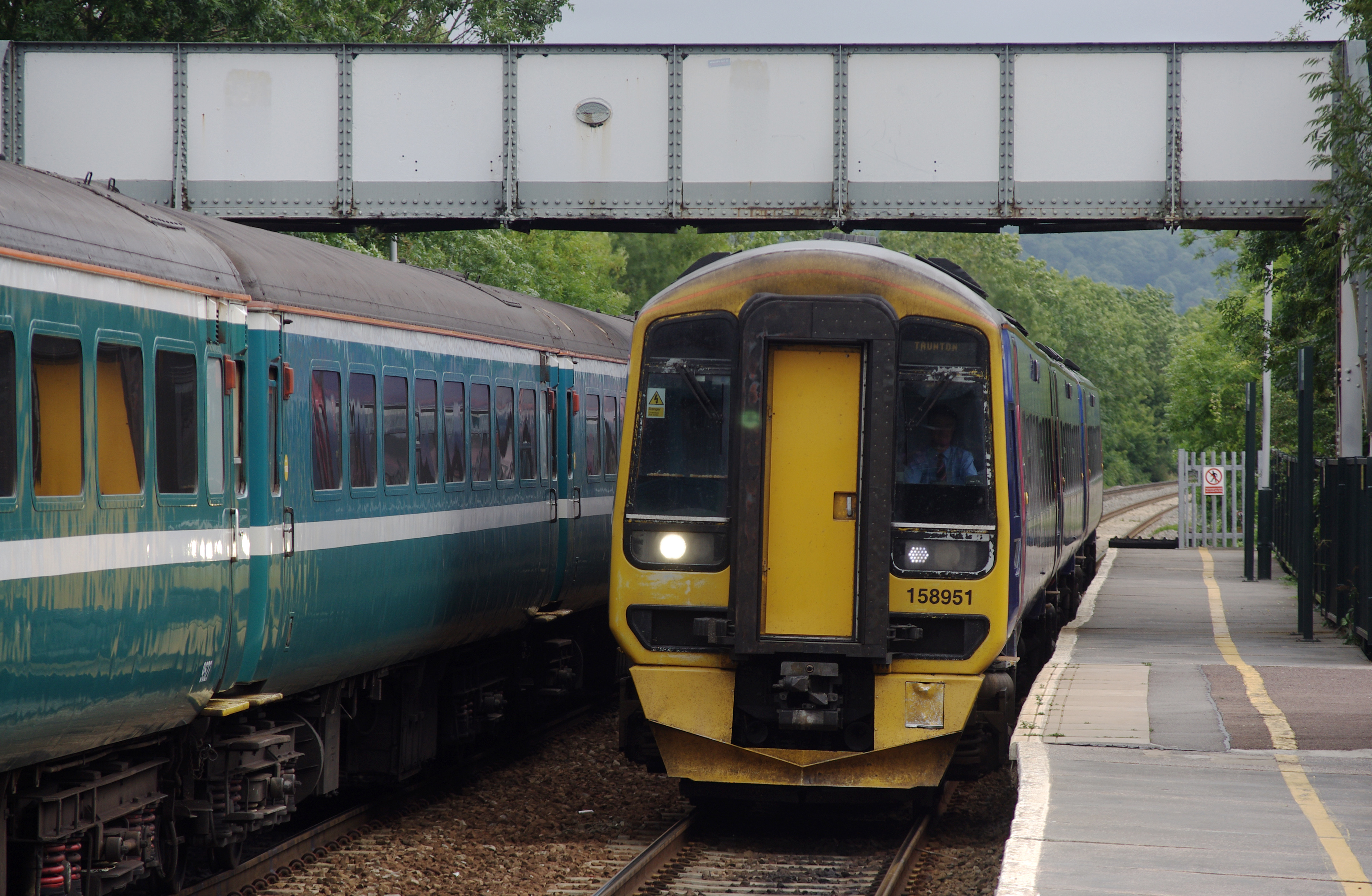 Nailsea and Backwell railway station MMB 55 158951