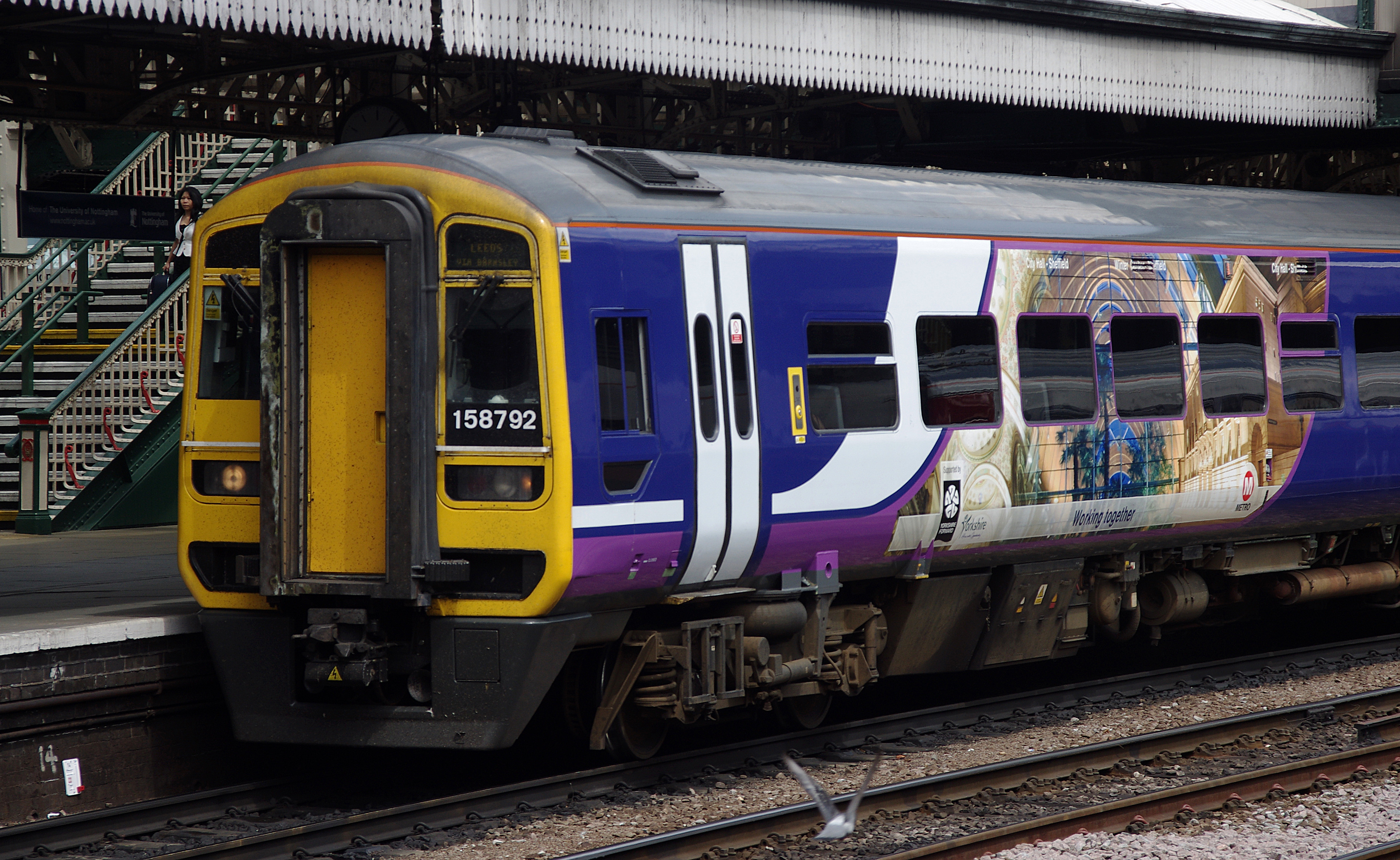 Nottingham railway station MMB 28 158792