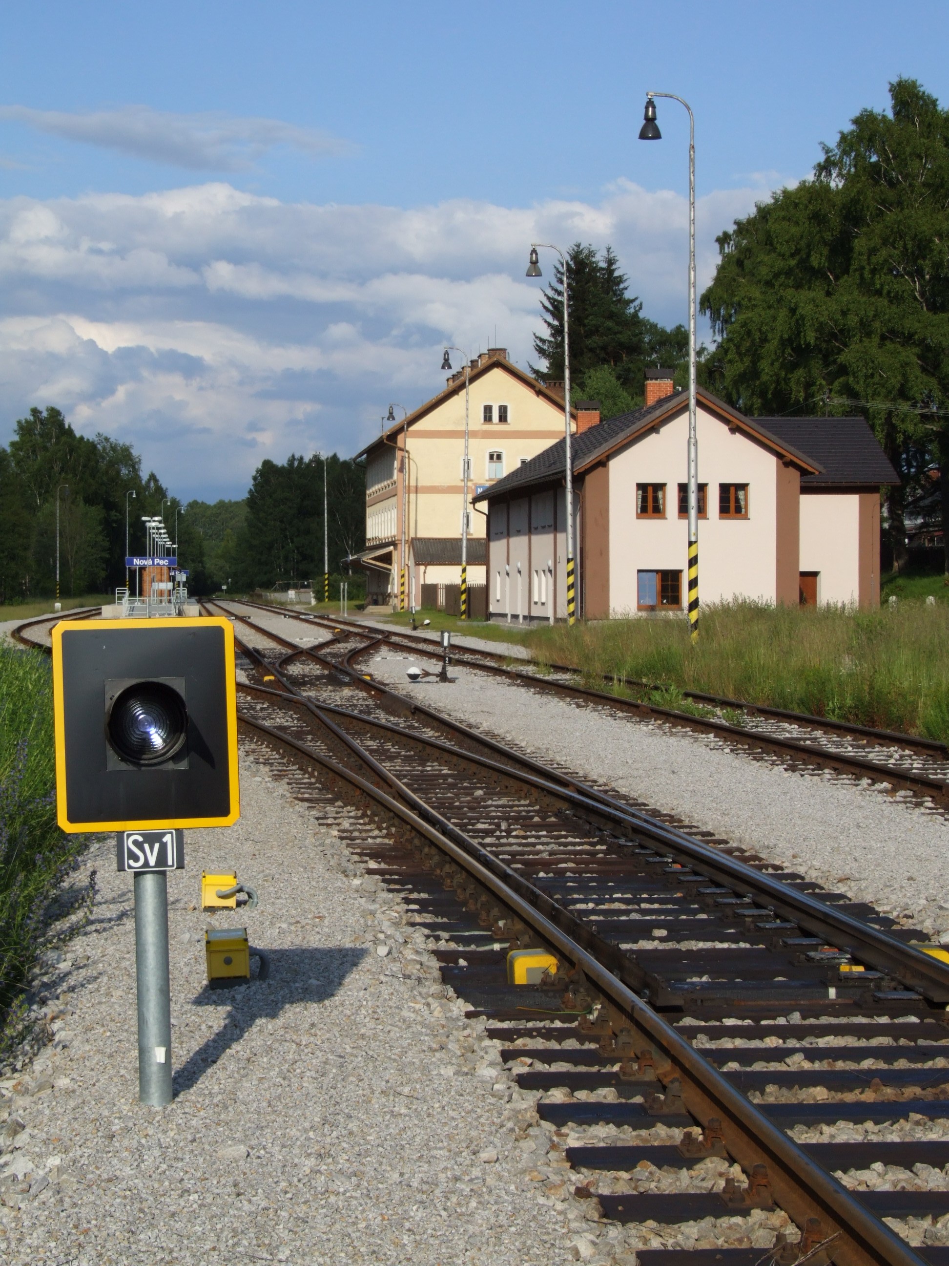 Nová Pec (Neuofen) - železniční stanice