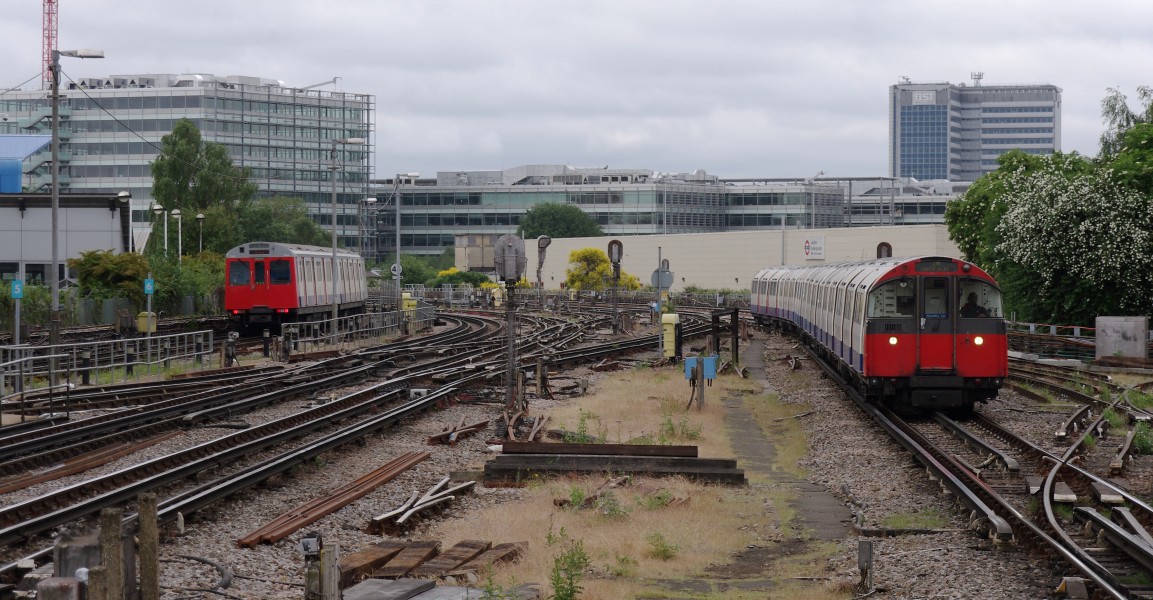 Acton Town tube station MMB 03 D Stock 1973 Stock