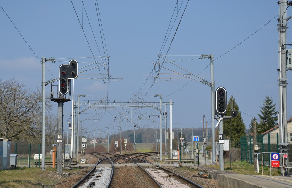 Bifurcation des lignes Dole-Paris et Besançon-Strasbourg à Arc et Senans