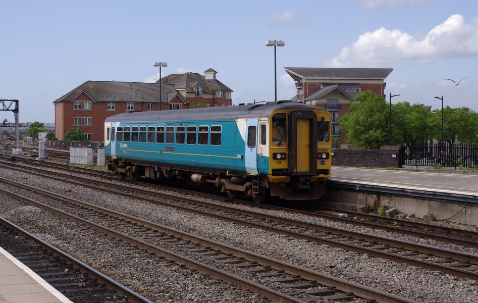 Cardiff Central railway station MMB 34 153362