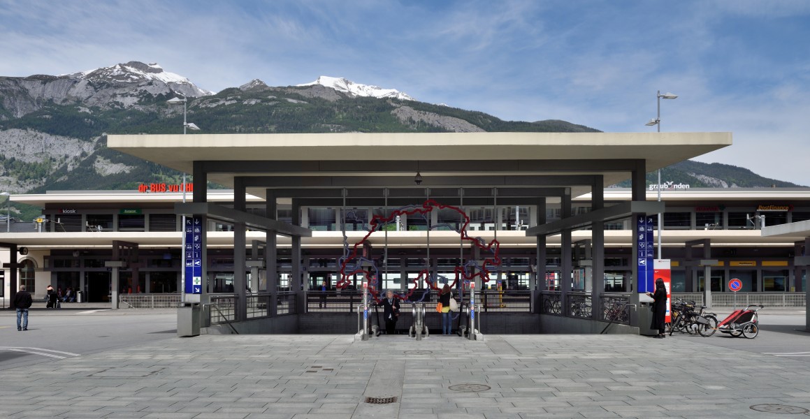 Chur Bahnhof Eingang