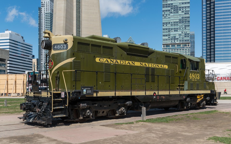 CN 4803 in Roundhouse Park, Toronto 20170417 1