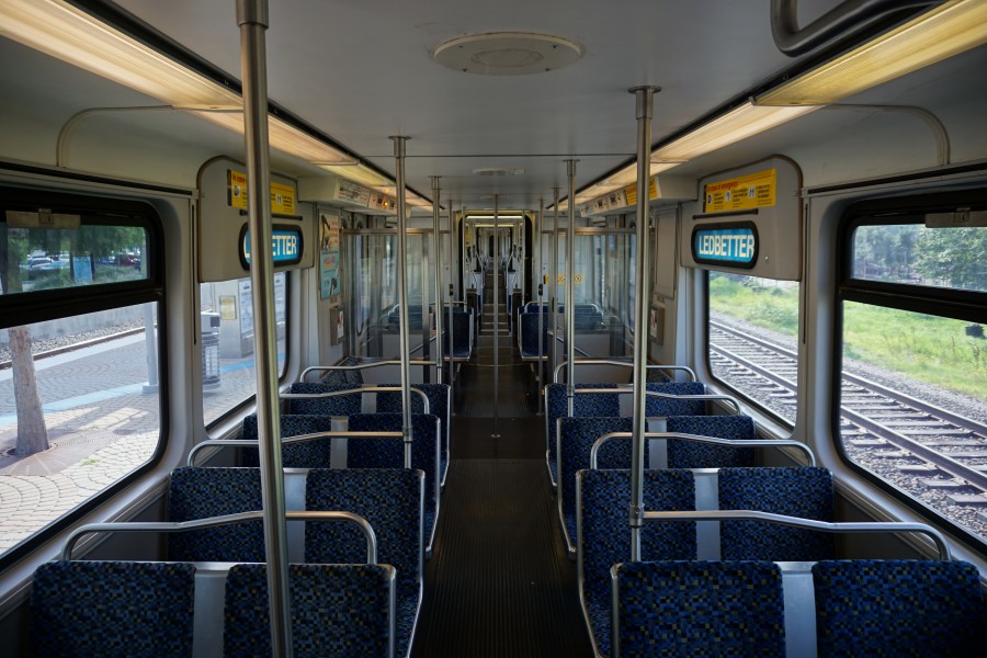 DART Light Rail interior July 2015 1