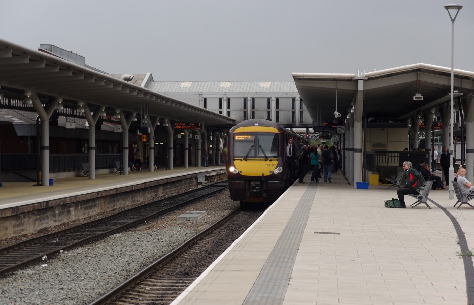 Derby railway station MMB B2 170107