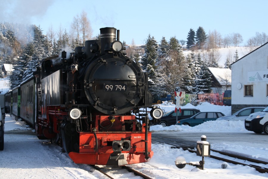 Fichtelbergbahn in Neudorf