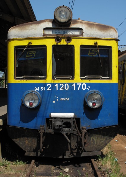 Gdańsk Główny, pociąg do Lęborka (train face at Danzig train station)